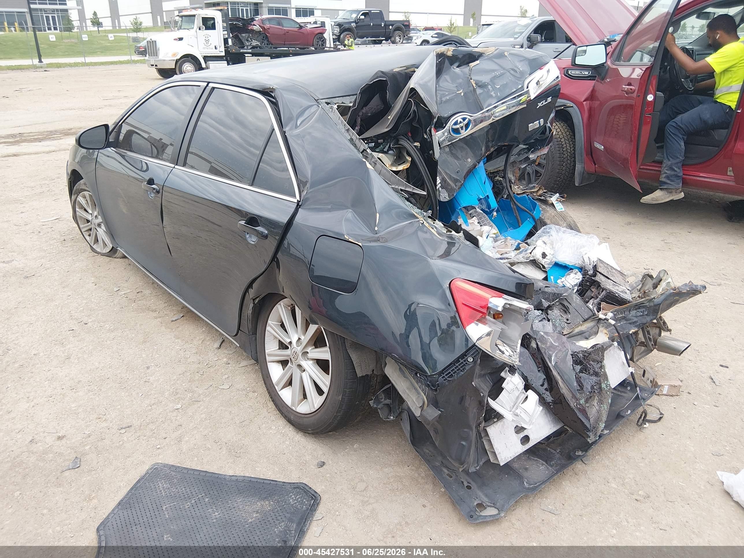 2013 Toyota Camry Hybrid Xle Black vin: 4T1BD1FK4DU083048