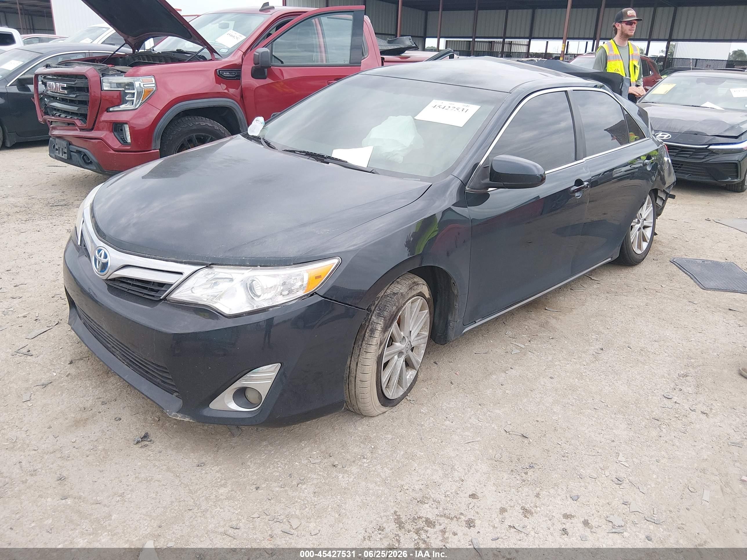 2013 Toyota Camry Hybrid Xle Black vin: 4T1BD1FK4DU083048