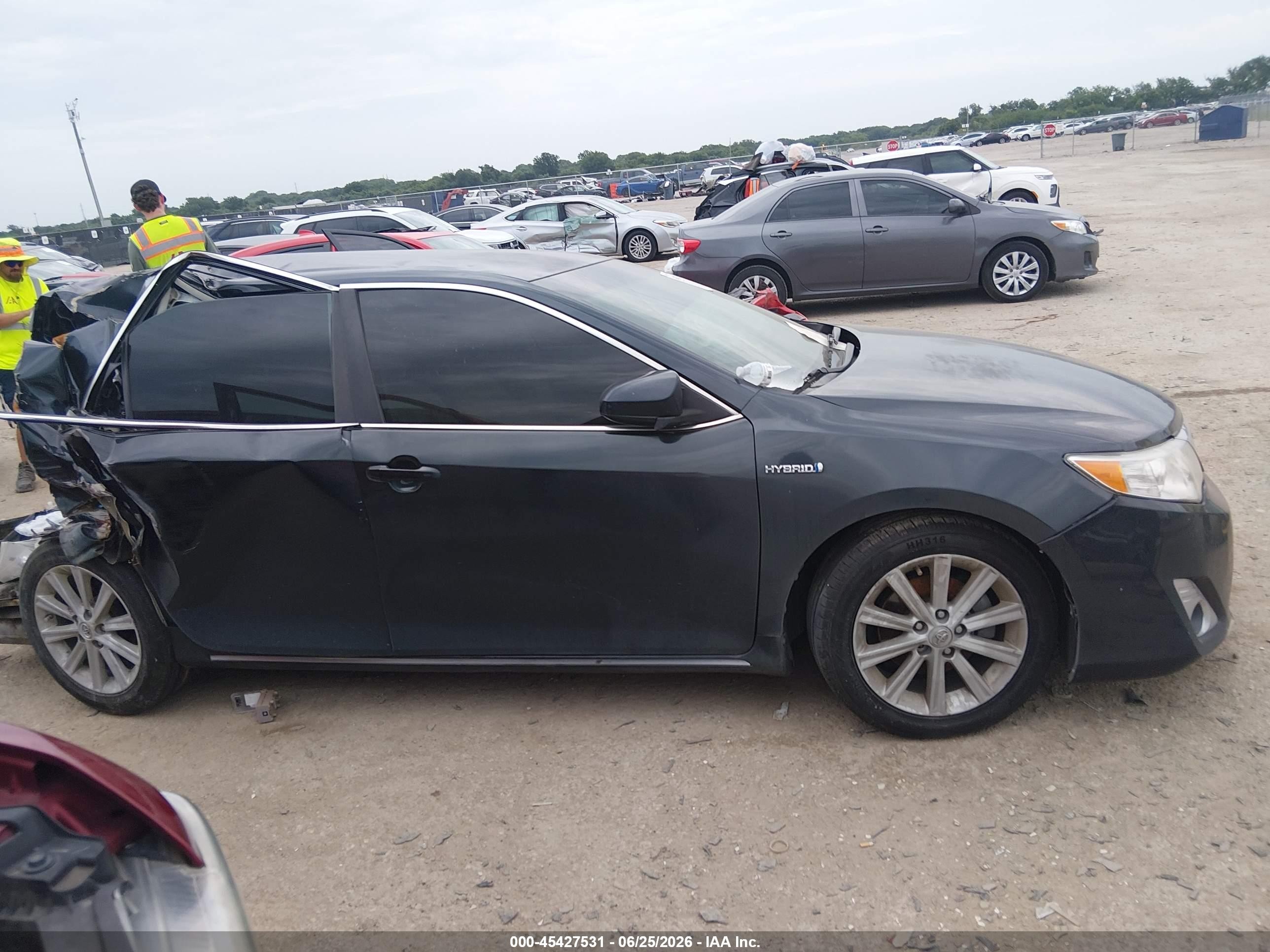 2013 Toyota Camry Hybrid Xle Black vin: 4T1BD1FK4DU083048