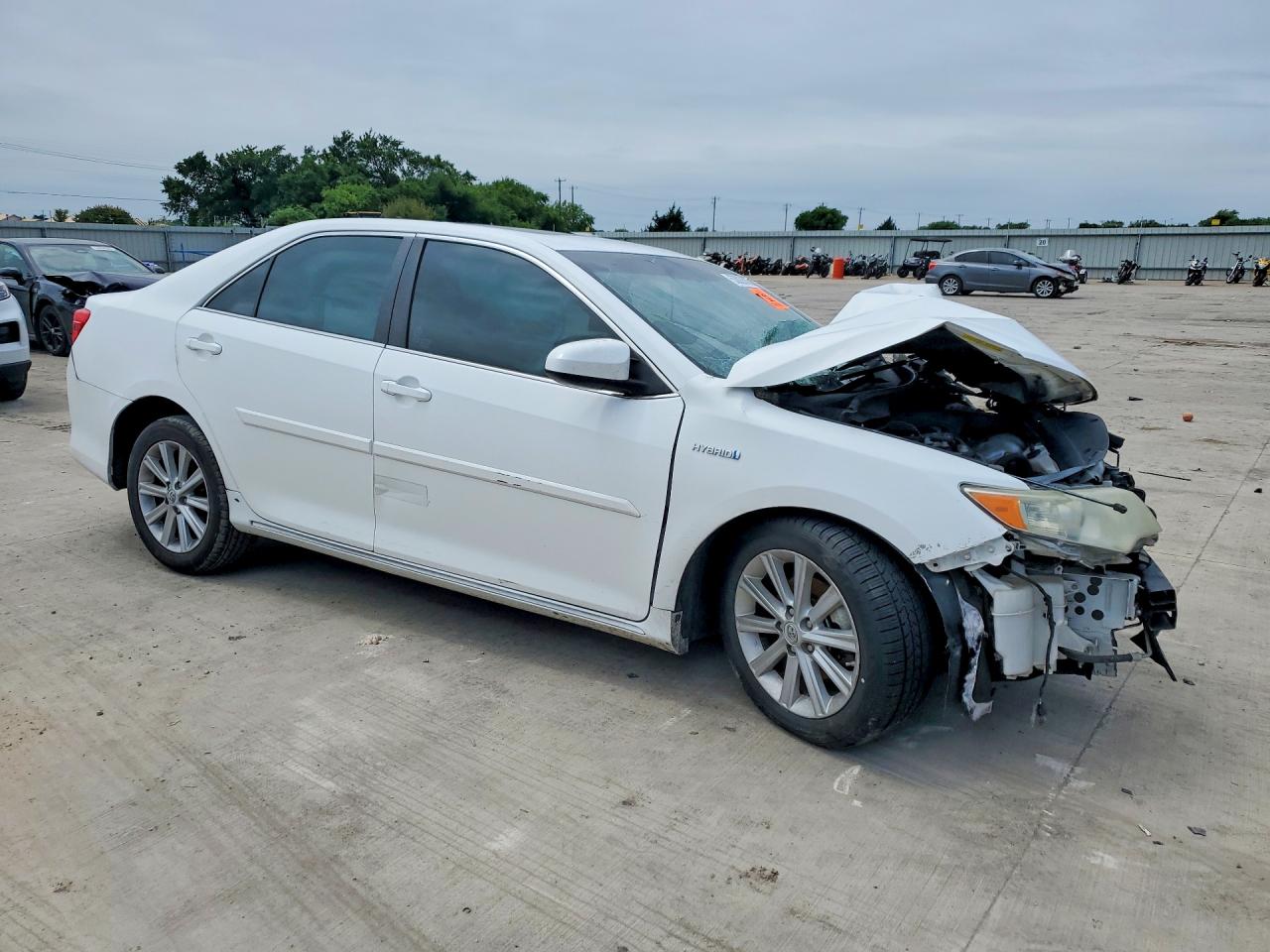 2013 Toyota Camry Hybrid Xle White vin: 4T1BD1FK4DU089464