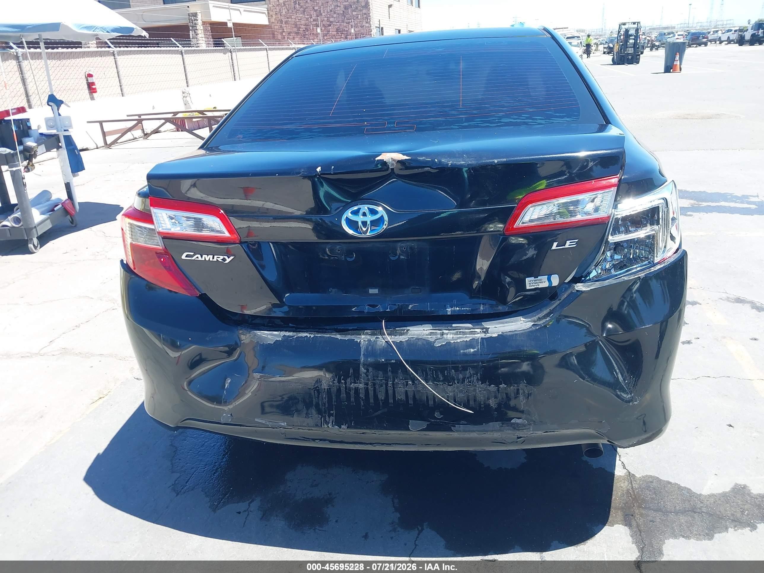 2014 Toyota Camry Hybrid Le Black vin: 4T1BD1FK4EU098375