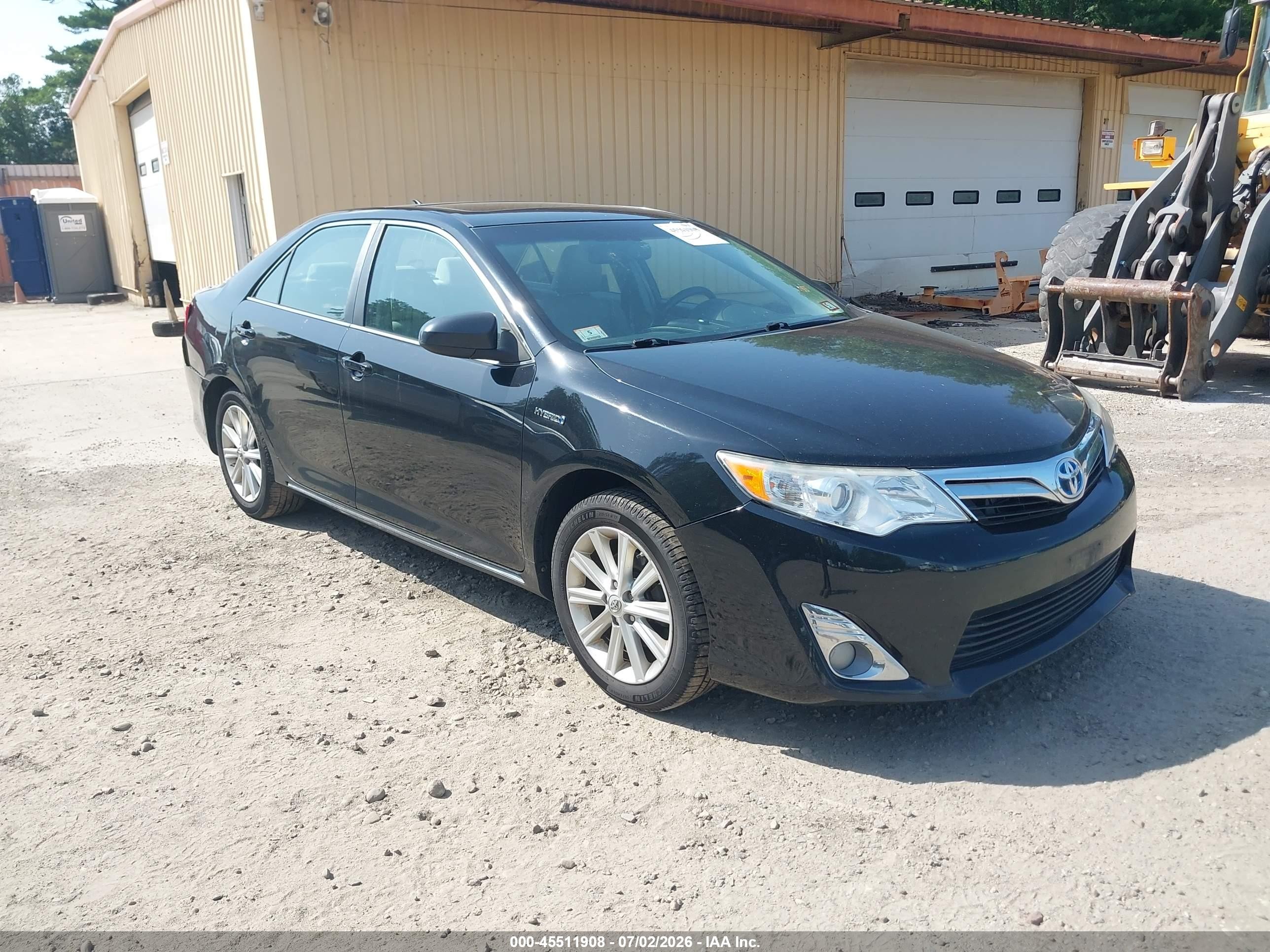 2014 Toyota Camry Hybrid Xle Black vin: 4T1BD1FK4EU112422