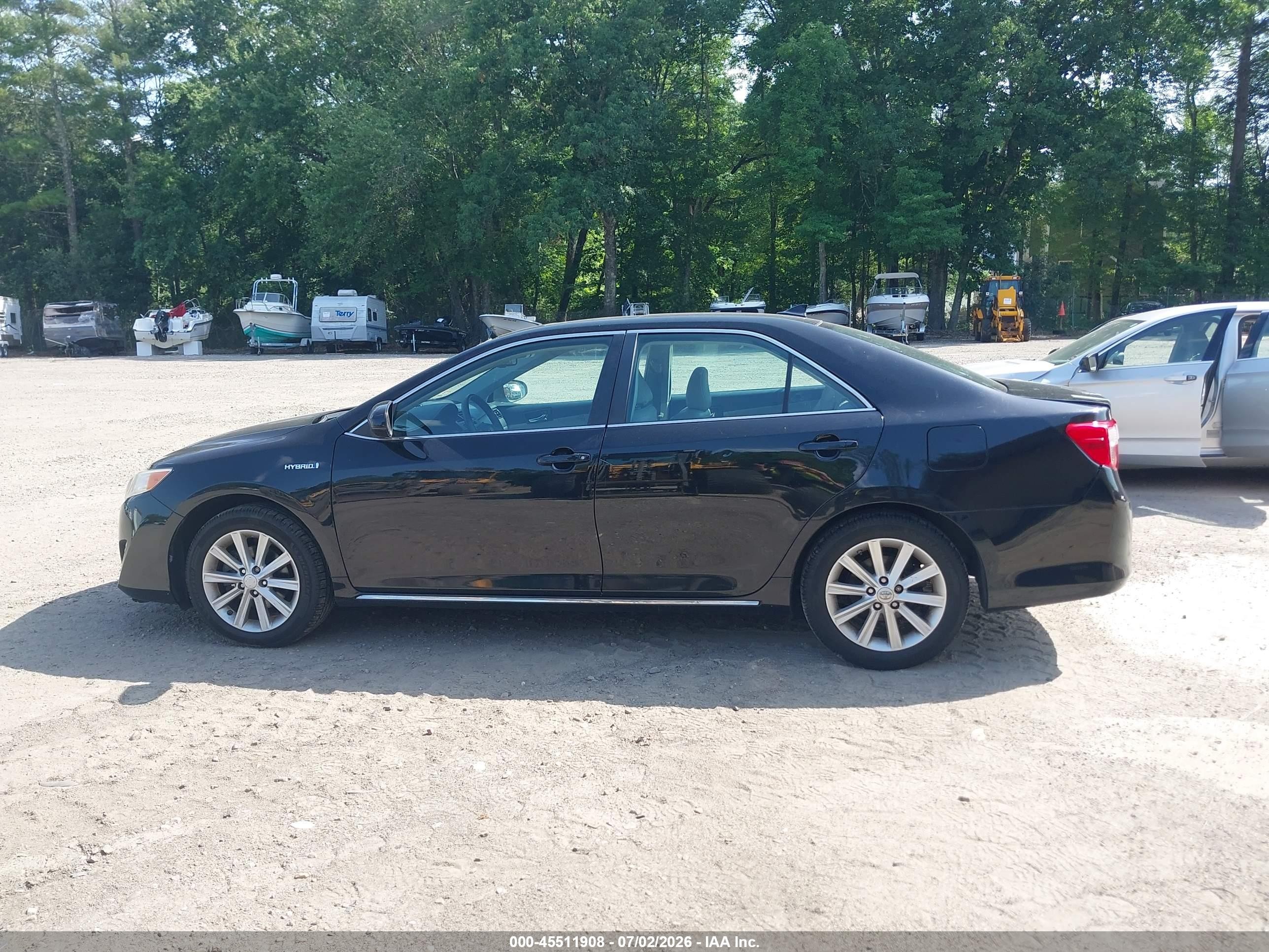 2014 Toyota Camry Hybrid Xle Black vin: 4T1BD1FK4EU112422