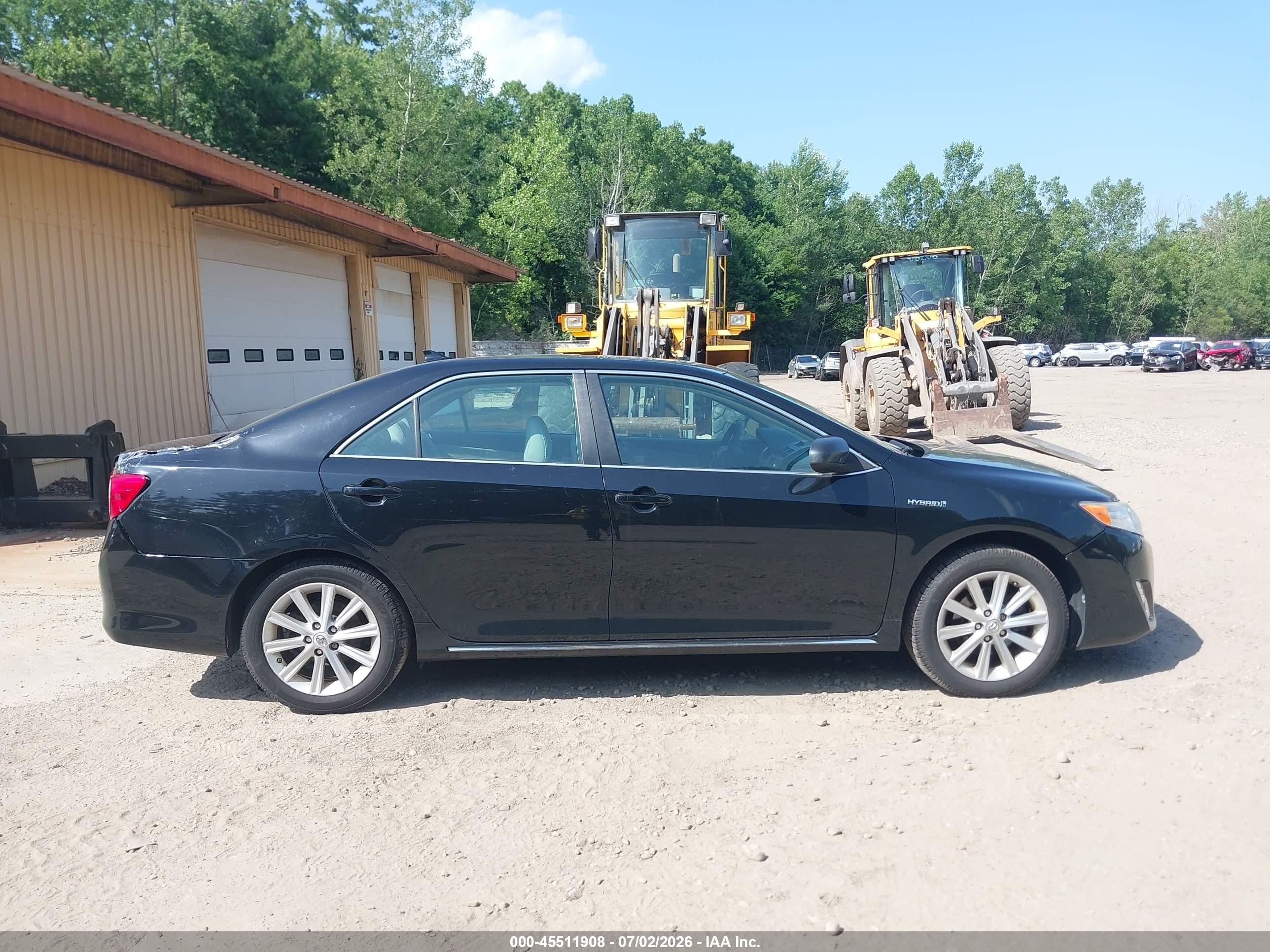 2014 Toyota Camry Hybrid Xle Black vin: 4T1BD1FK4EU112422