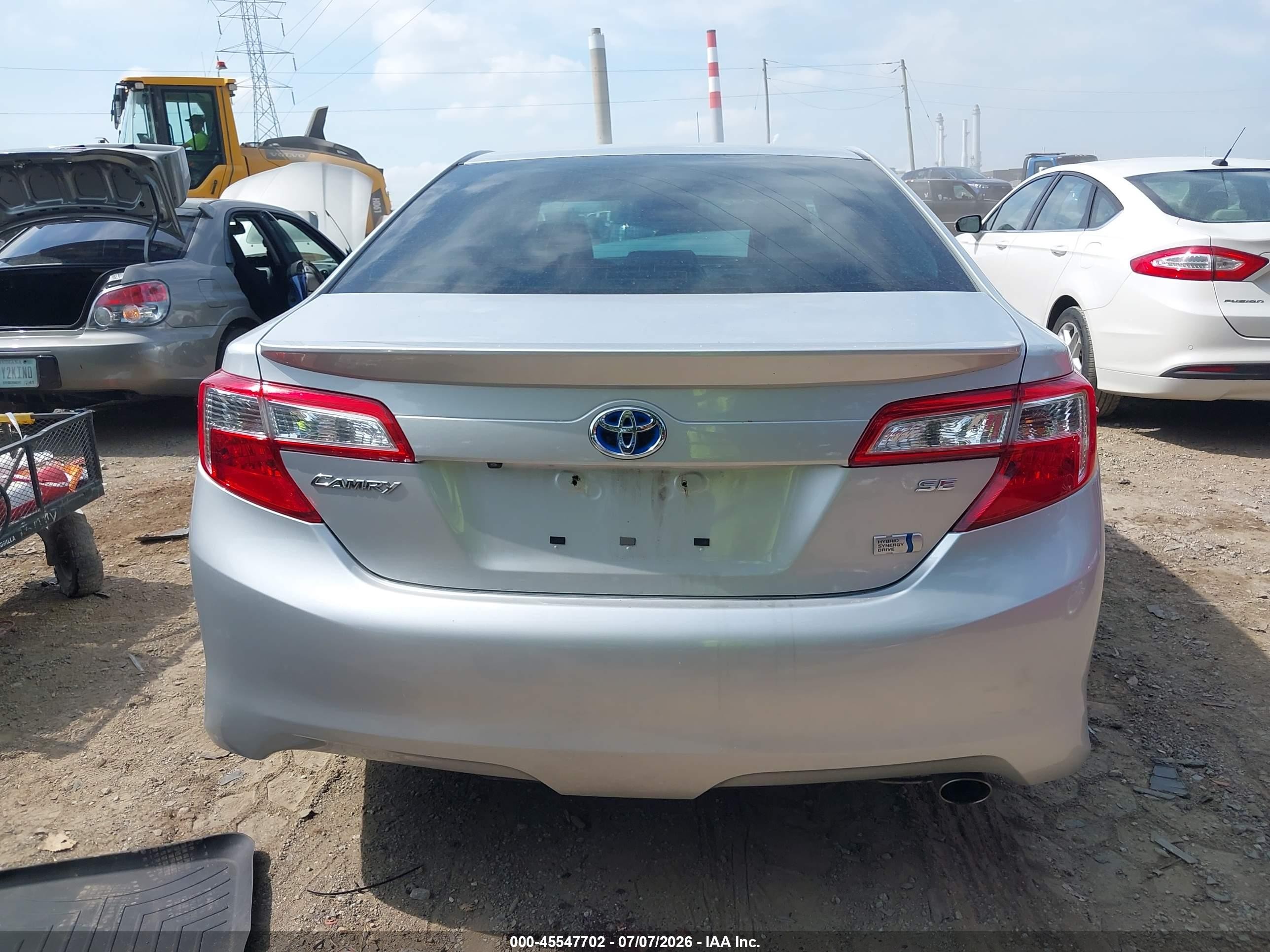 2014 Toyota Camry Hybrid Se Limited Edition Silver vin: 4T1BD1FK4EU115224