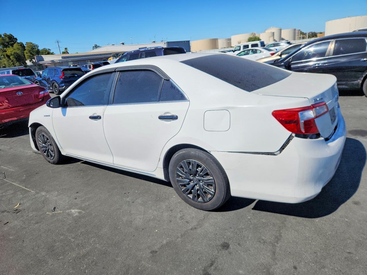 2014 Toyota Camry Hybrid Le White vin: 4T1BD1FK4EU122190
