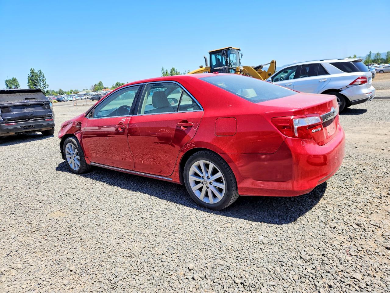2014 Toyota Camry Hybrid Xle Red vin: 4T1BD1FK4EU129821