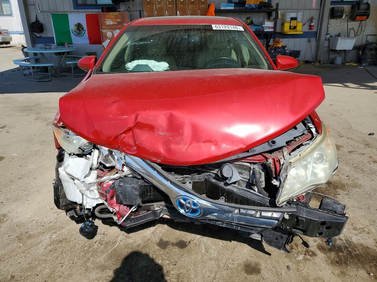 2014 Toyota Camry Hybrid Xle Red vin: 4T1BD1FK4EU131651