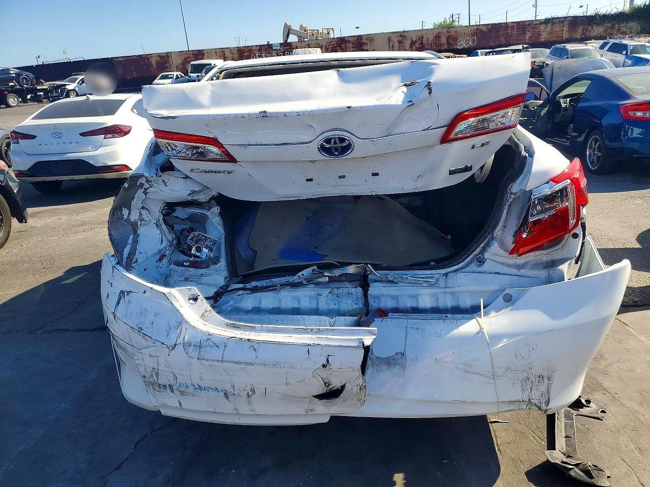 2014 Toyota Camry Hybrid Le White vin: 4T1BD1FK4EU134775