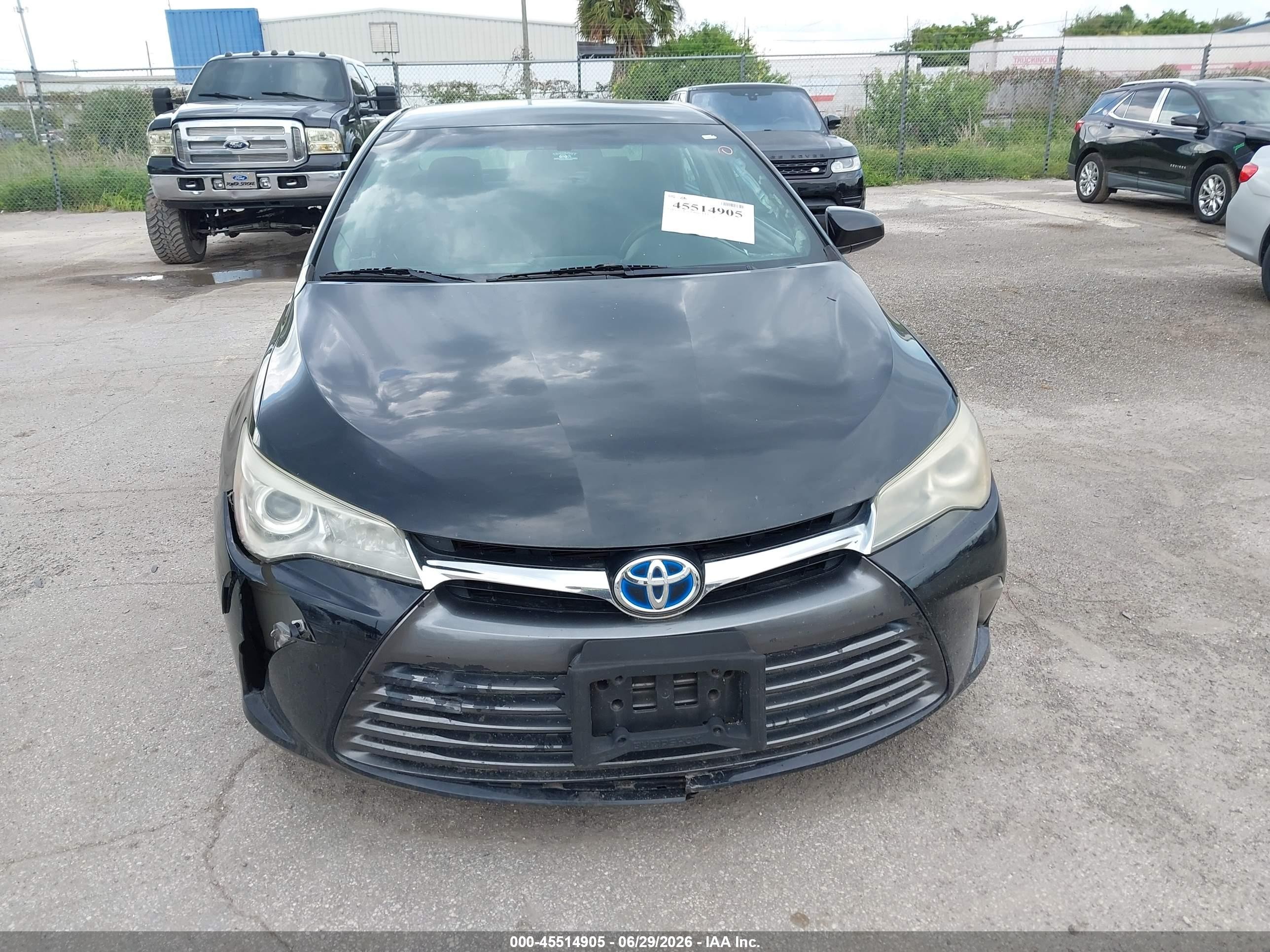 2015 Toyota Camry Hybrid Le Black vin: 4T1BD1FK4FU158818