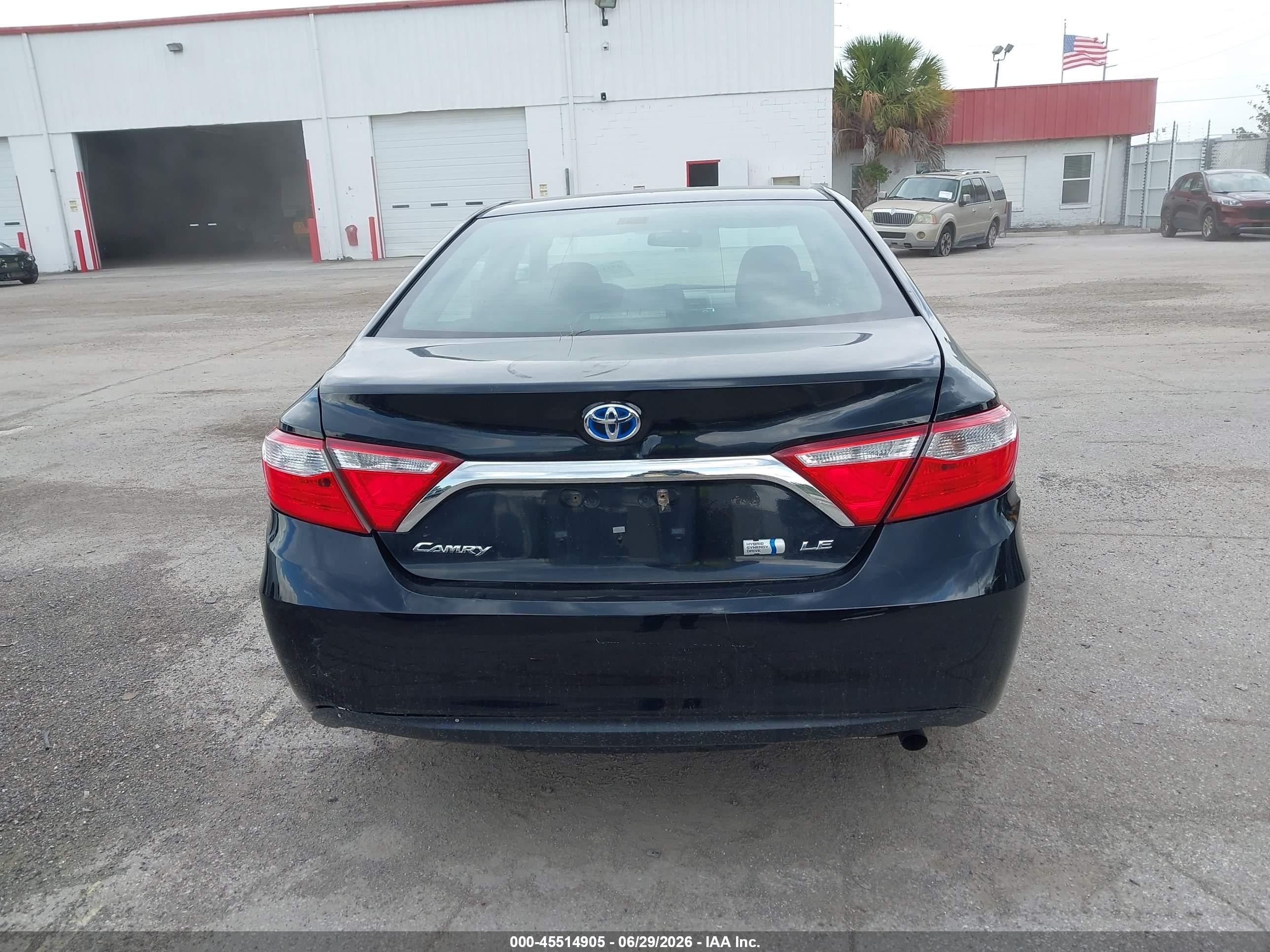 2015 Toyota Camry Hybrid Le Black vin: 4T1BD1FK4FU158818
