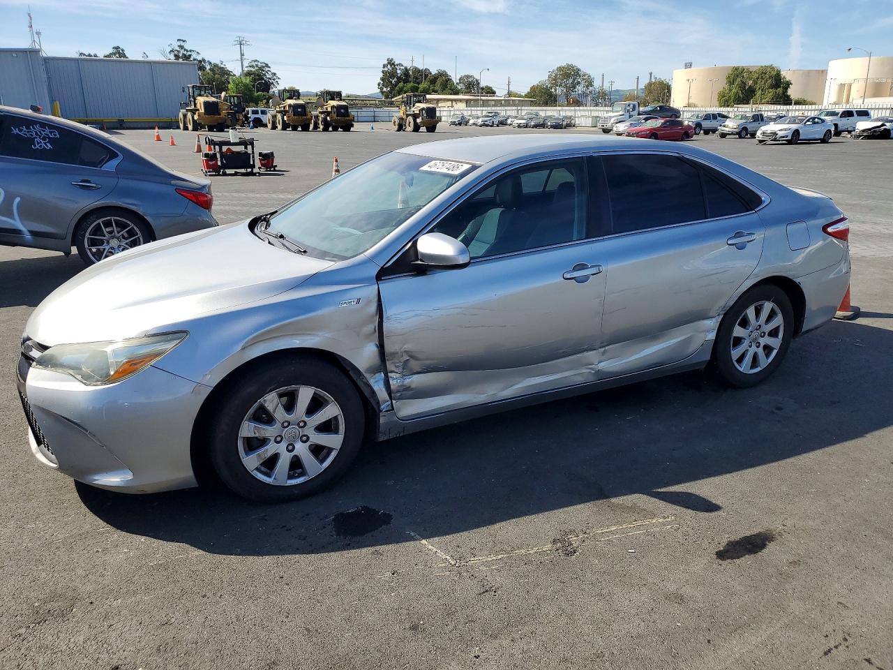2015 Toyota Camry Hybrid Se Silver vin: 4T1BD1FK4FU162092