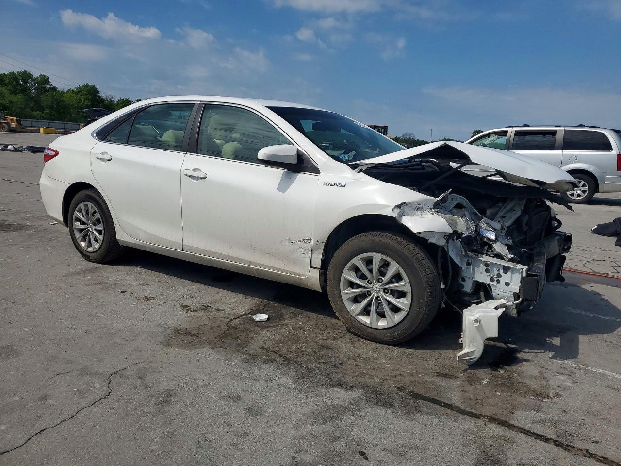 2015 Toyota Camry Hybrid Le Белый vin: 4T1BD1FK4FU164389