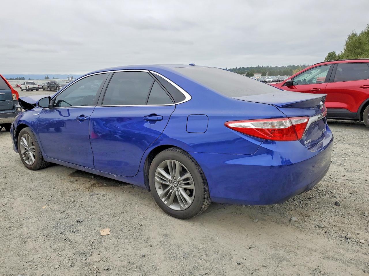 2015 Toyota Camry Hybrid Se Blue vin: 4T1BD1FK4FU175179