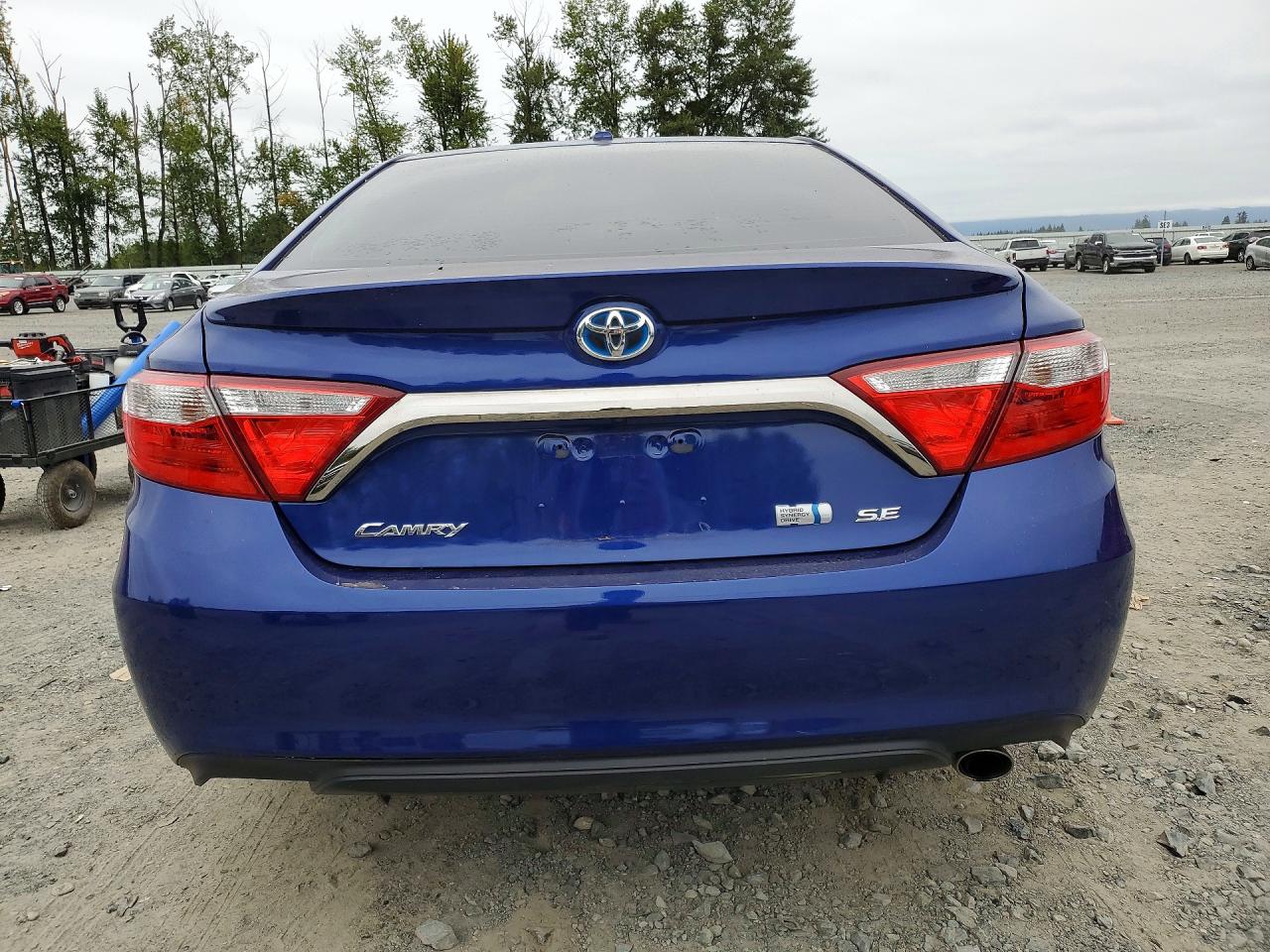 2015 Toyota Camry Hybrid Se Blue vin: 4T1BD1FK4FU175179