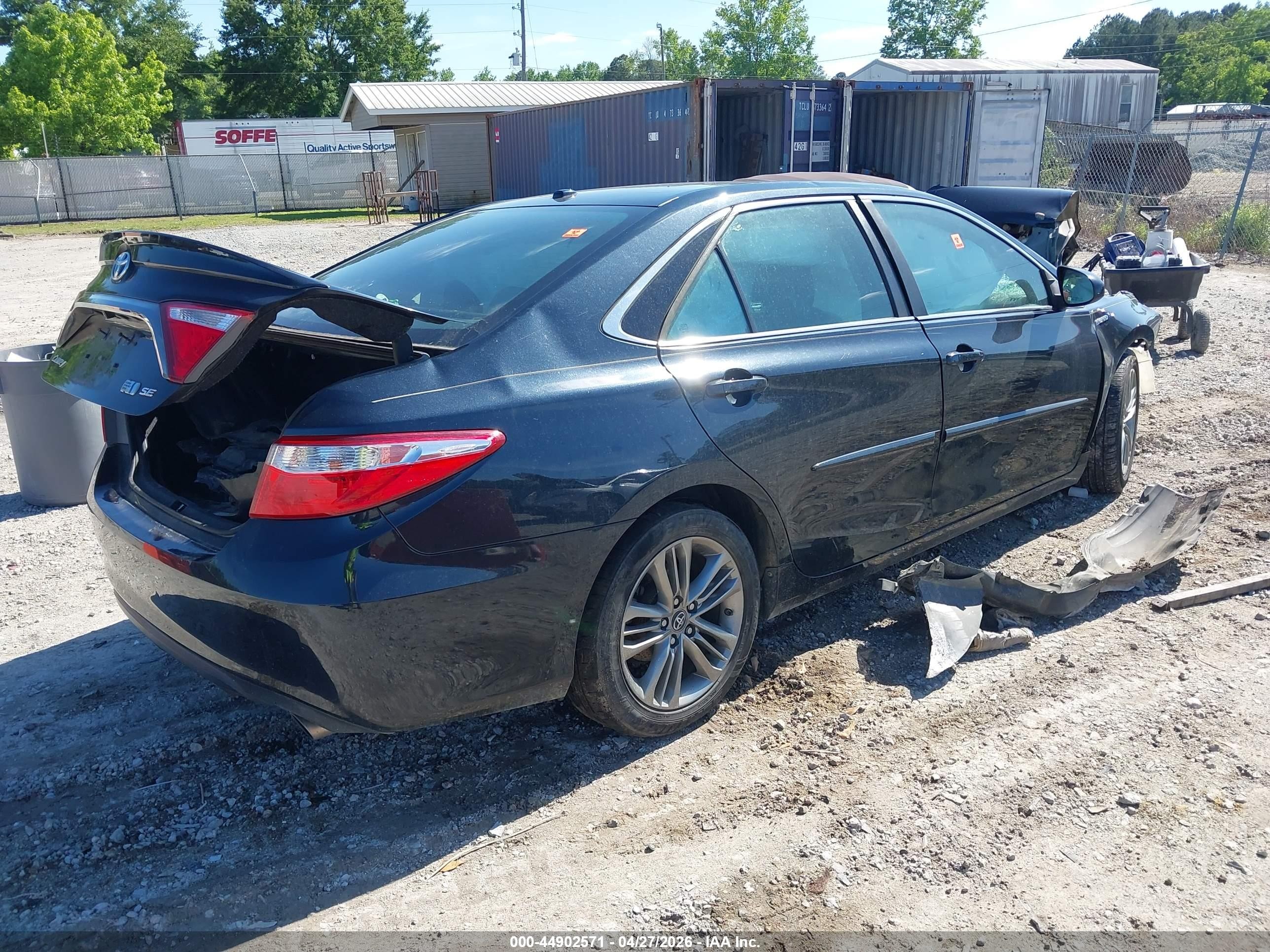 2017 Toyota Camry Hybrid Se Черный vin: 4T1BD1FK4HU222956