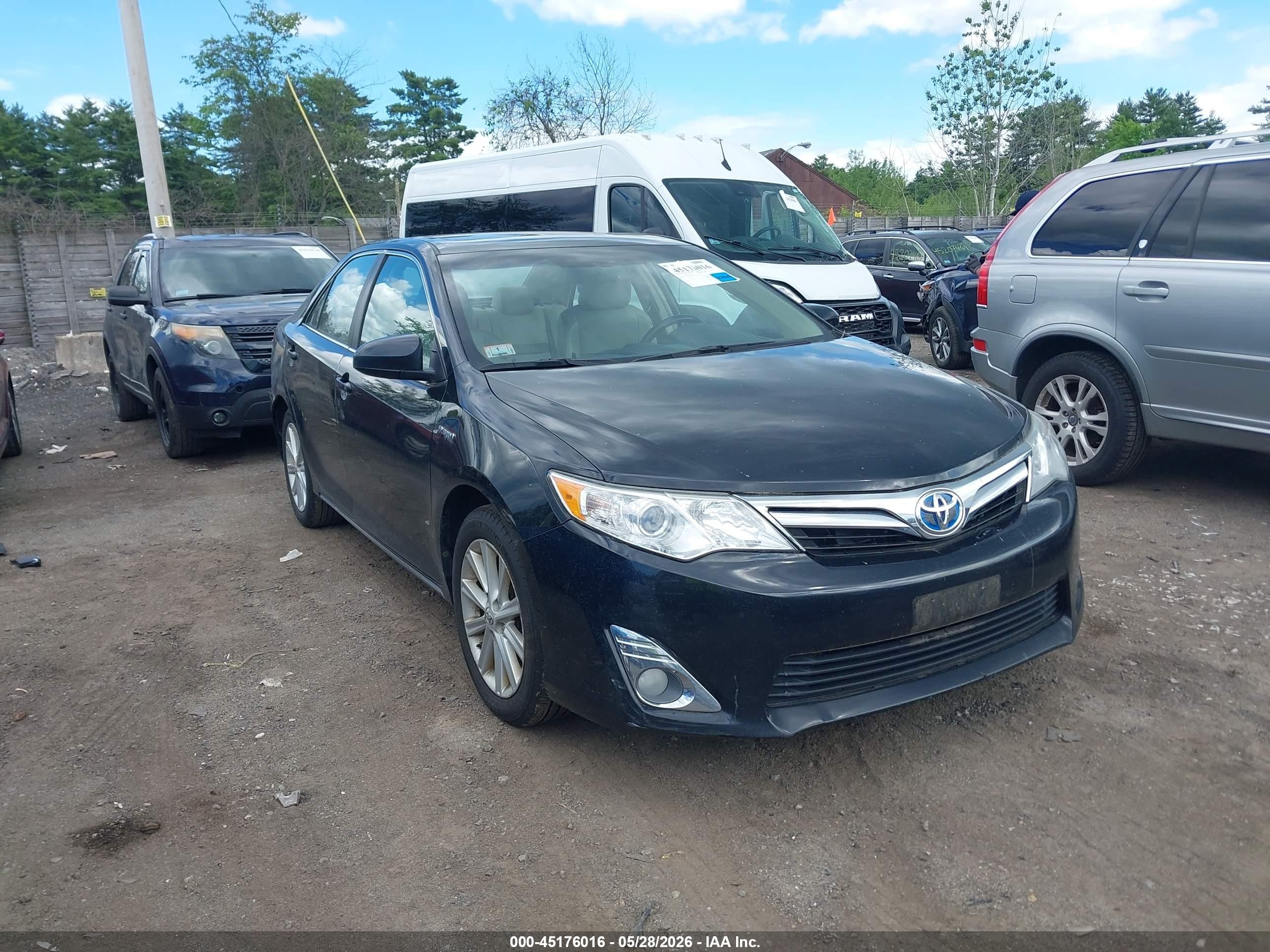 2012 Toyota Camry Hybrid Xle Черный vin: 4T1BD1FK5CU009524