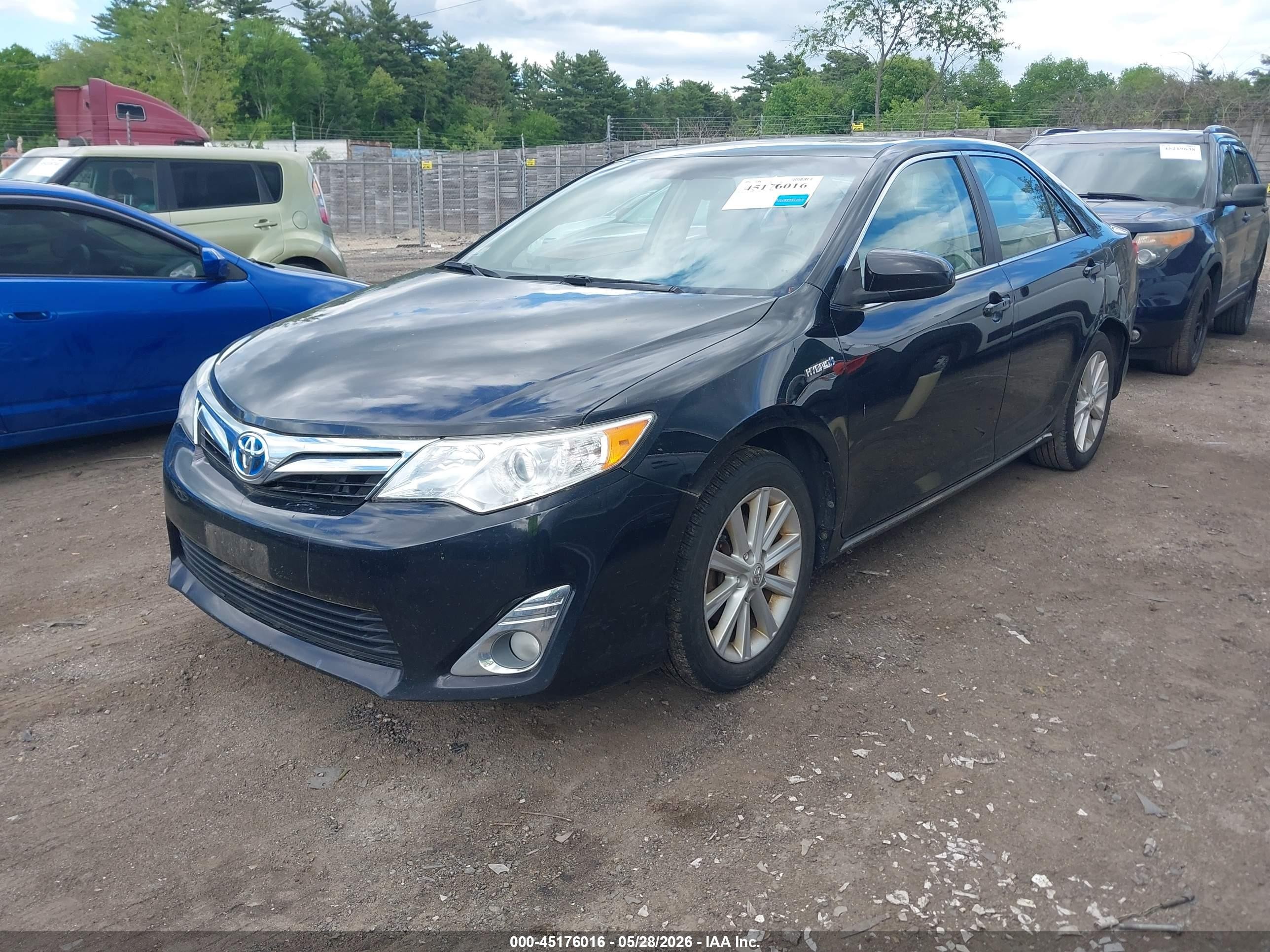 2012 Toyota Camry Hybrid Xle Black vin: 4T1BD1FK5CU009524