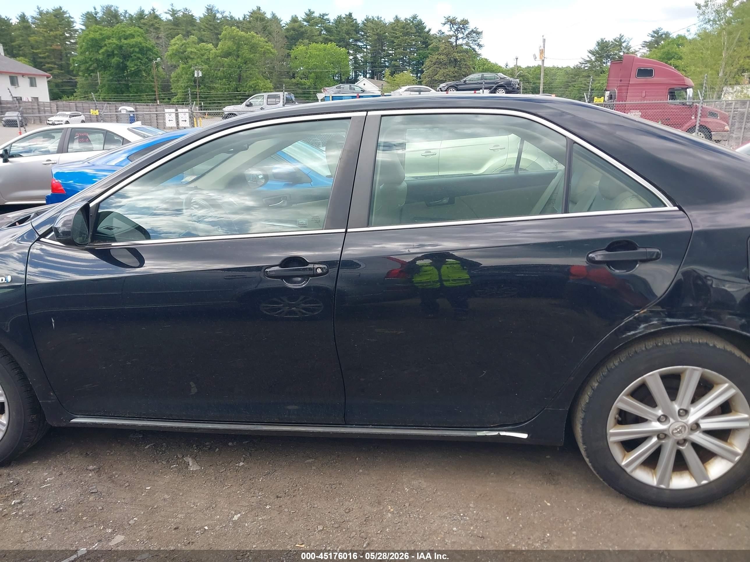 2012 Toyota Camry Hybrid Xle Black vin: 4T1BD1FK5CU009524