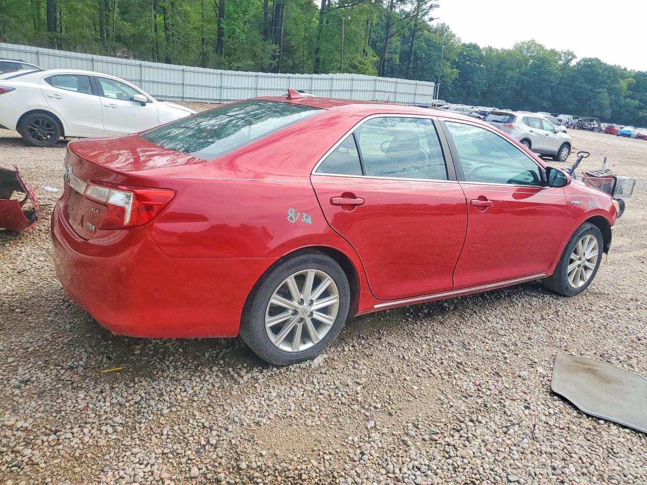 2012 Toyota Camry Hybrid Xle Красный vin: 4T1BD1FK5CU010558