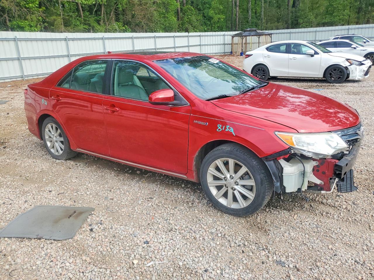 2012 Toyota Camry Hybrid Xle Красный vin: 4T1BD1FK5CU010558