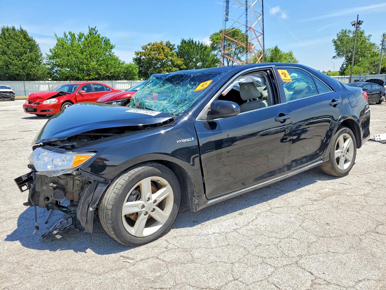 2012 Toyota Camry Hybrid Xle Black vin: 4T1BD1FK5CU019387