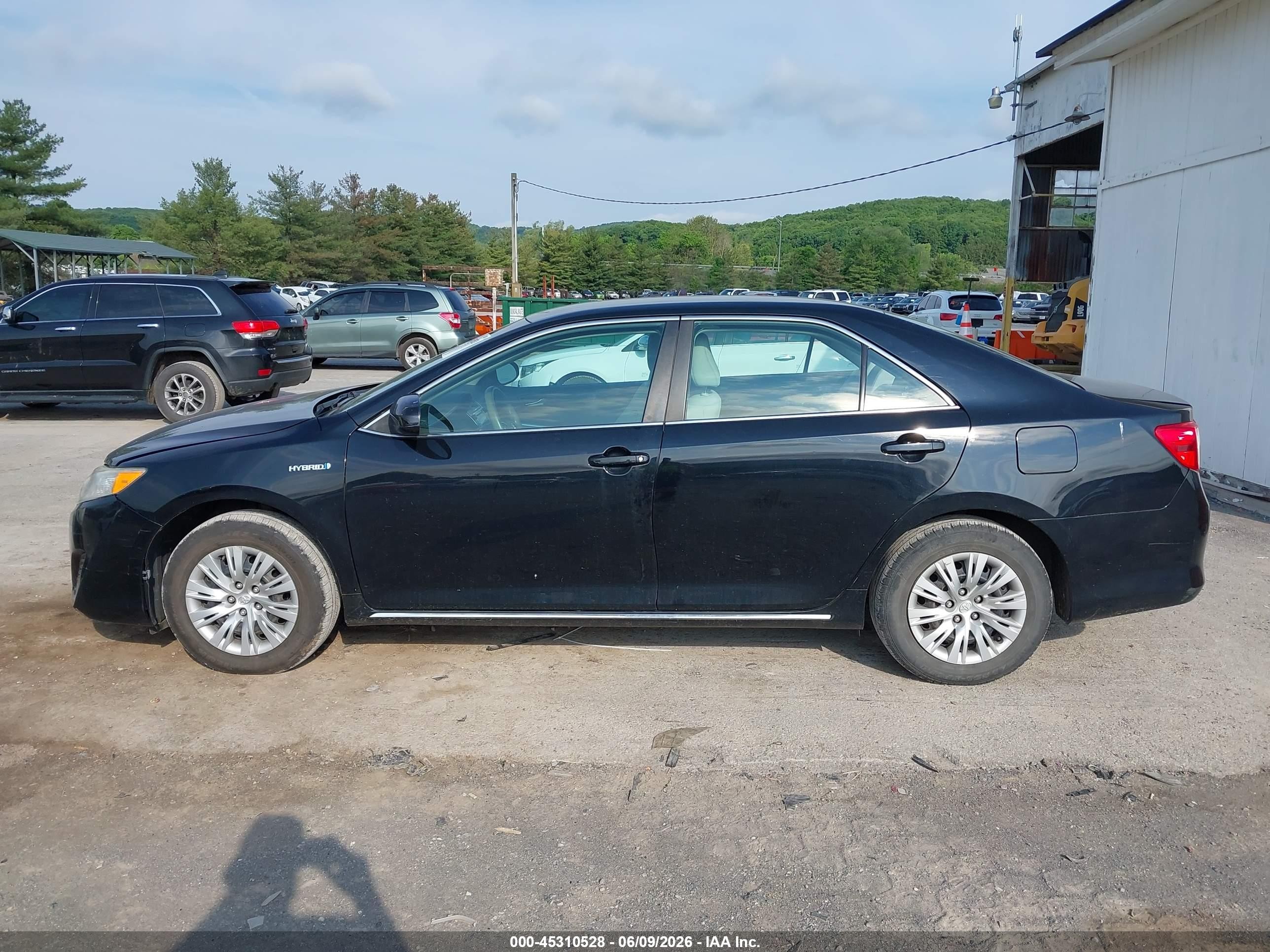 2012 Toyota Camry Hybrid Le Black vin: 4T1BD1FK5CU027439
