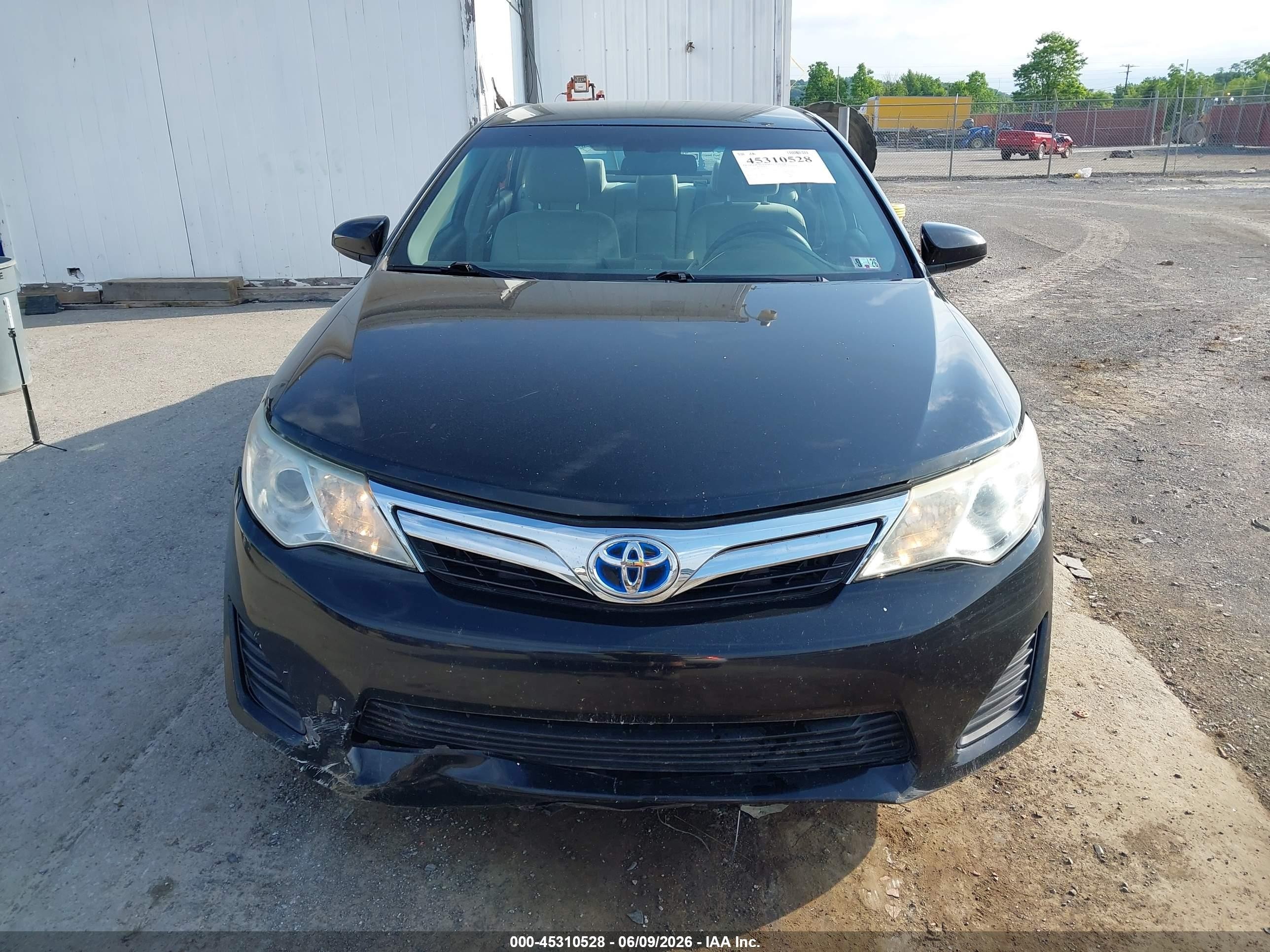 2012 Toyota Camry Hybrid Le Black vin: 4T1BD1FK5CU027439