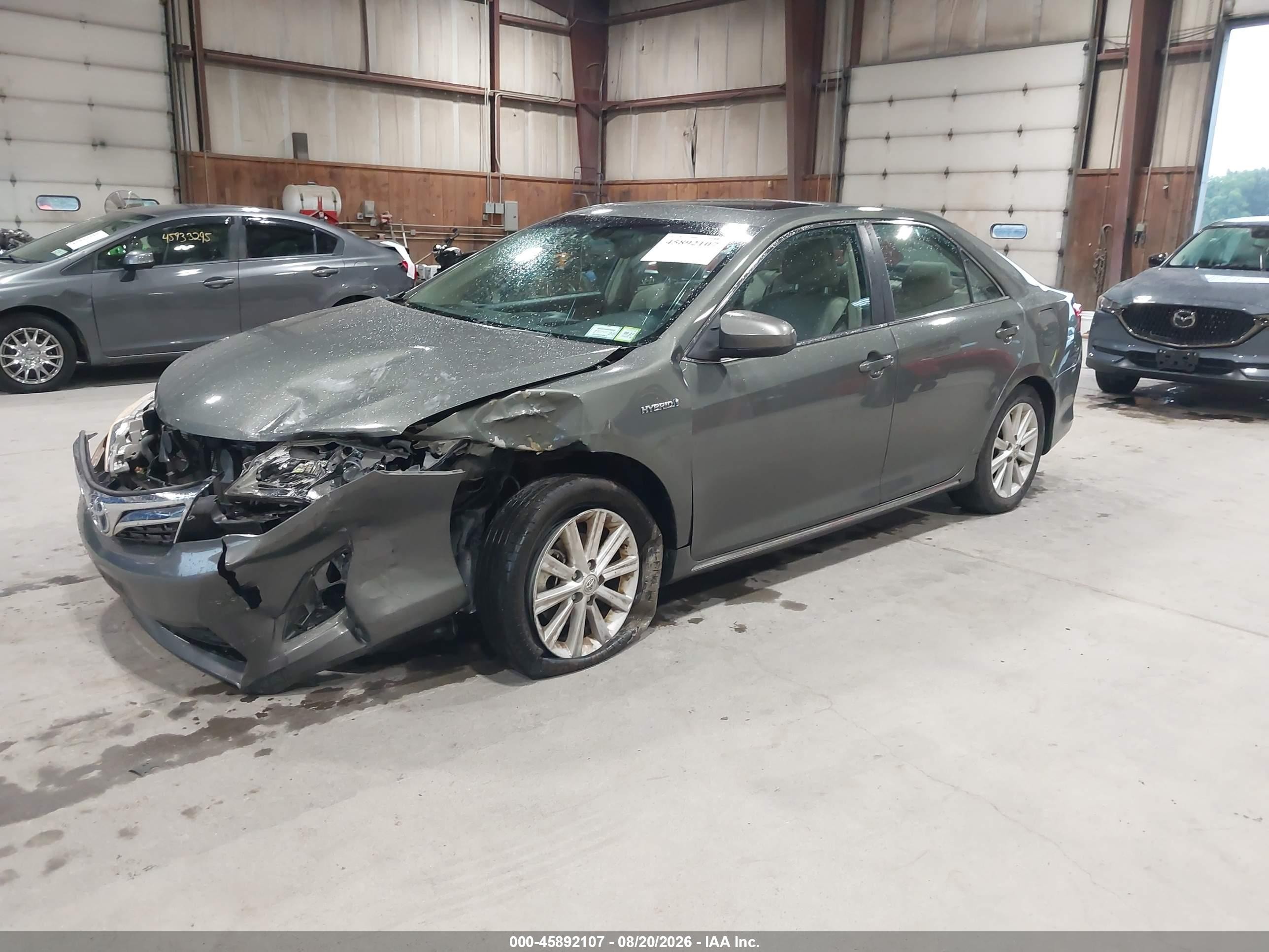 2012 Toyota Camry Hybrid Xle Green vin: 4T1BD1FK5CU037033