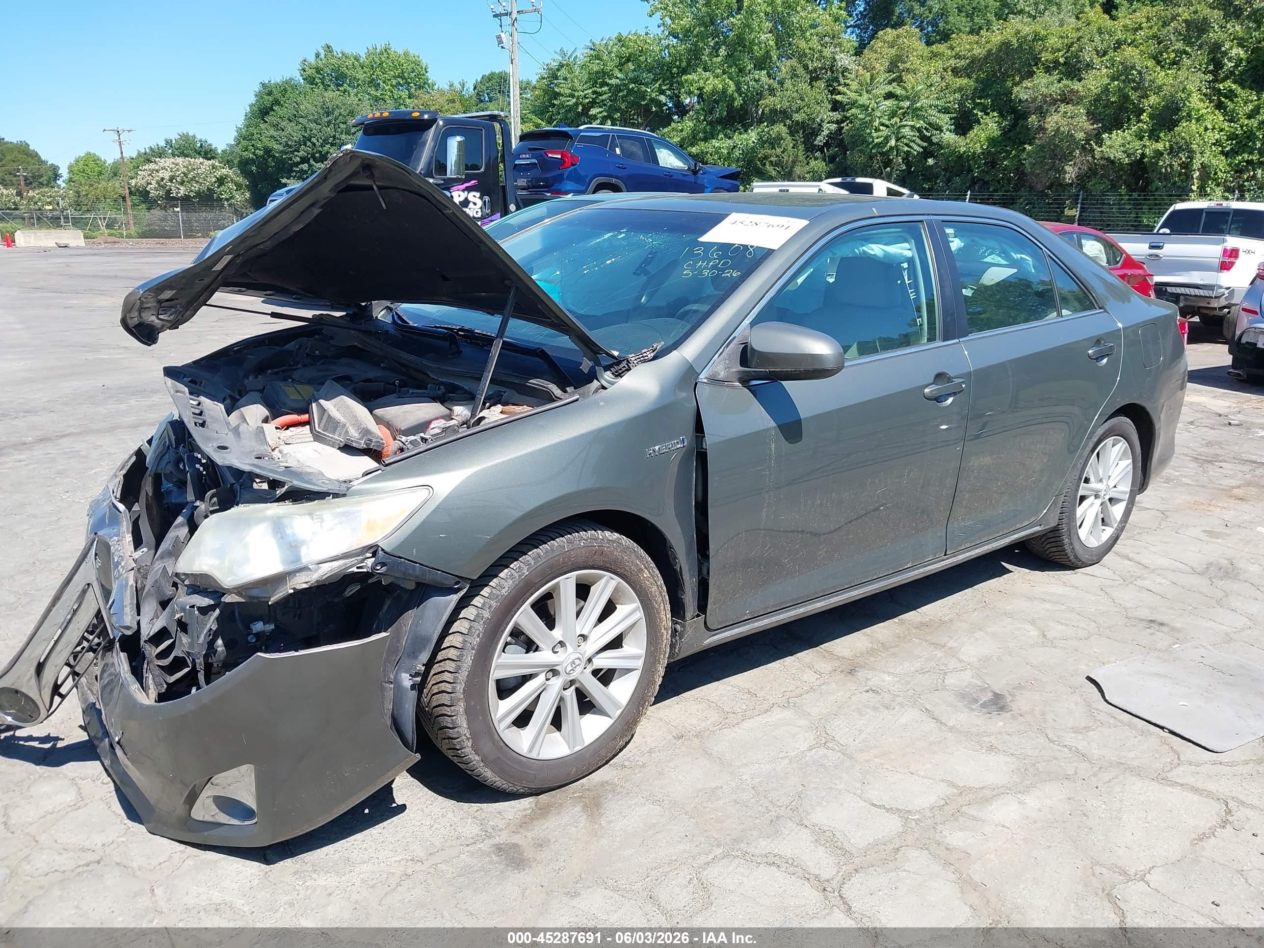 2012 Toyota Camry Hybrid Xle Темно-бордовый vin: 4T1BD1FK5CU037811