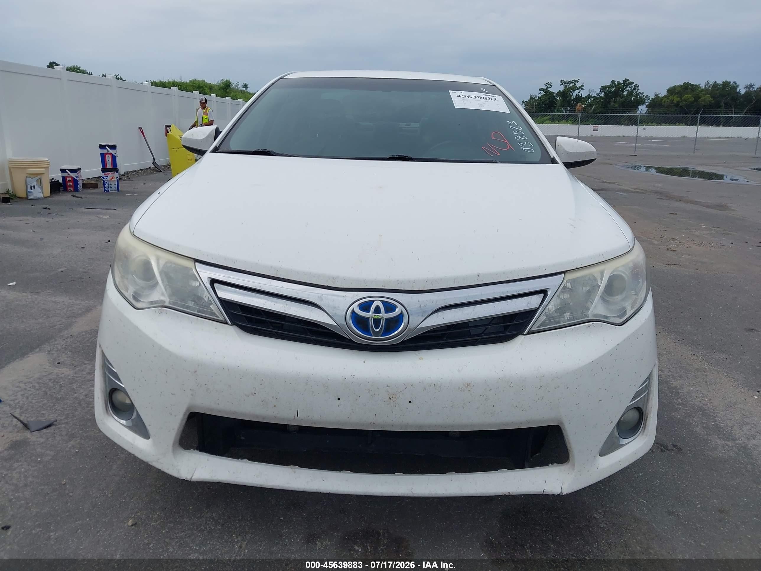2012 Toyota Camry Hybrid Xle White vin: 4T1BD1FK5CU038523