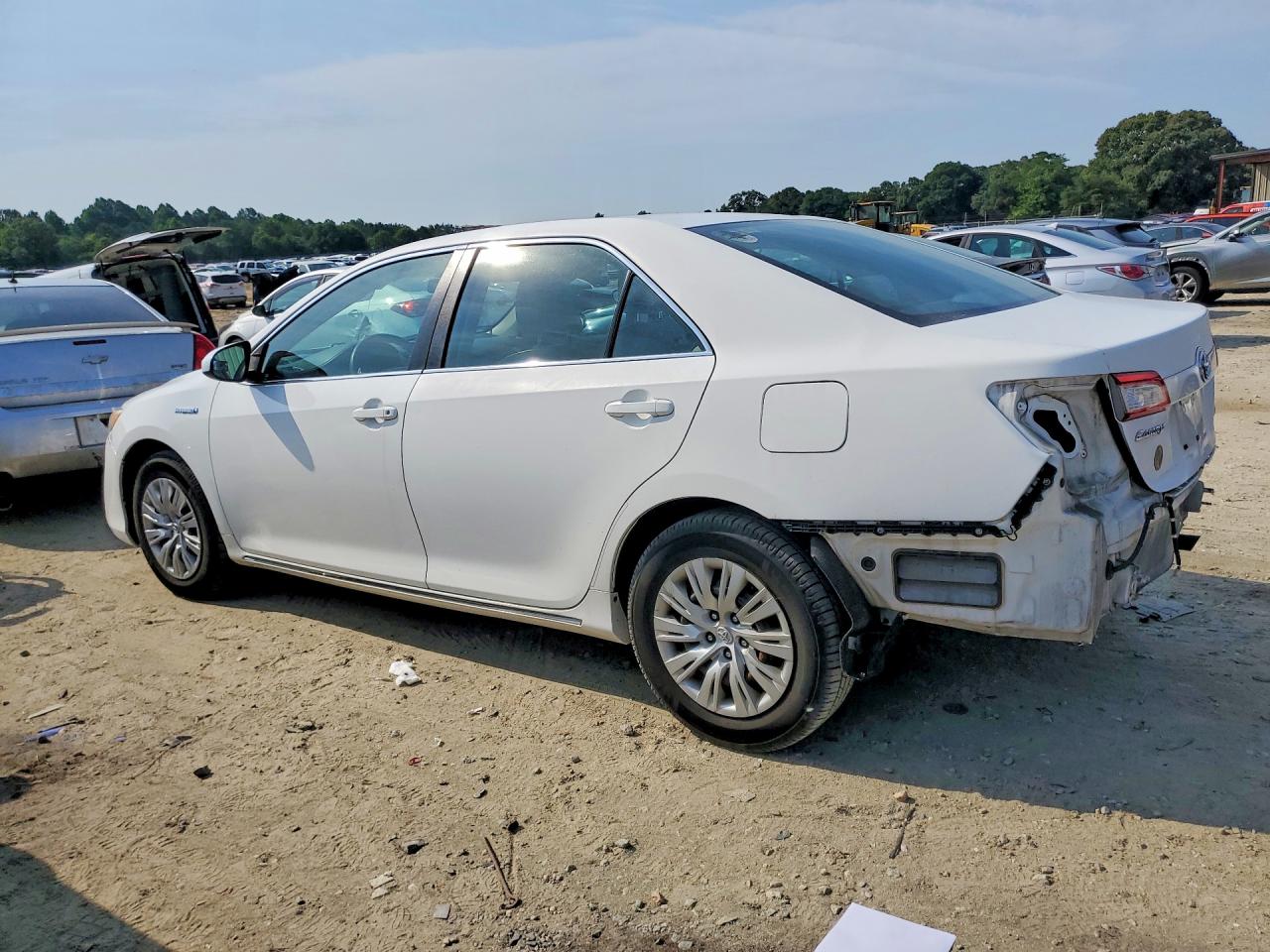 2012 Toyota Camry Hybrid Le White vin: 4T1BD1FK5CU051286
