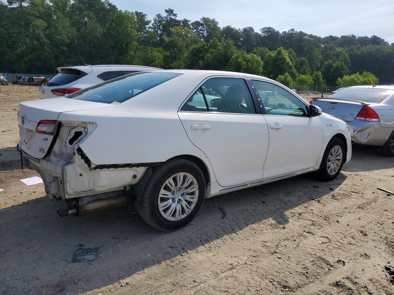 2012 Toyota Camry Hybrid Le White vin: 4T1BD1FK5CU051286