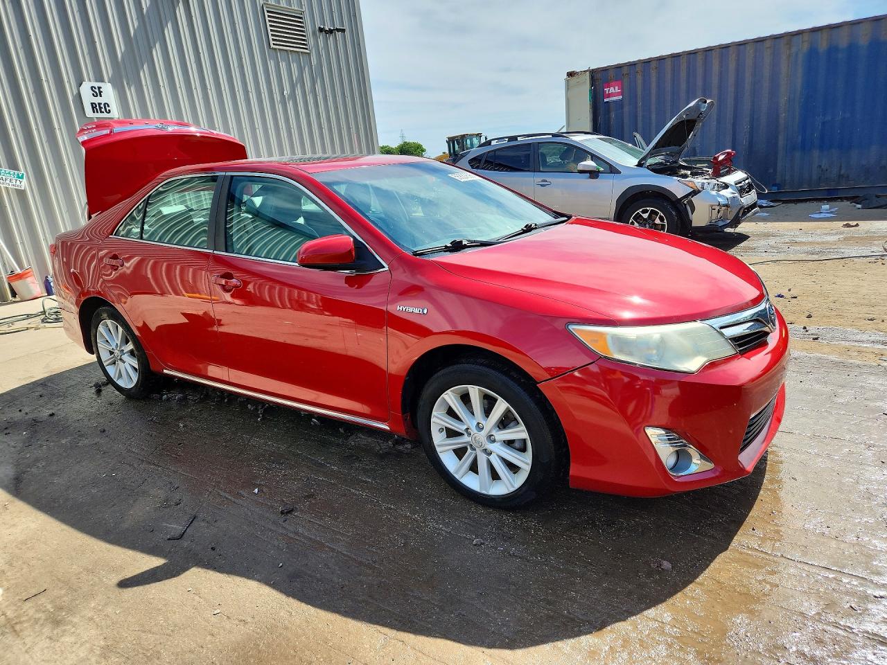2012 Toyota Camry Hybrid Xle Red vin: 4T1BD1FK5CU059145