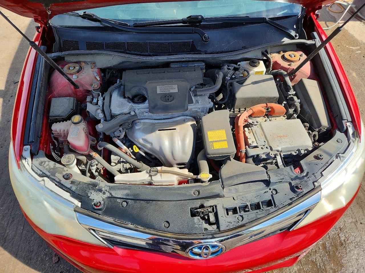 2012 Toyota Camry Hybrid Xle Red vin: 4T1BD1FK5CU059145