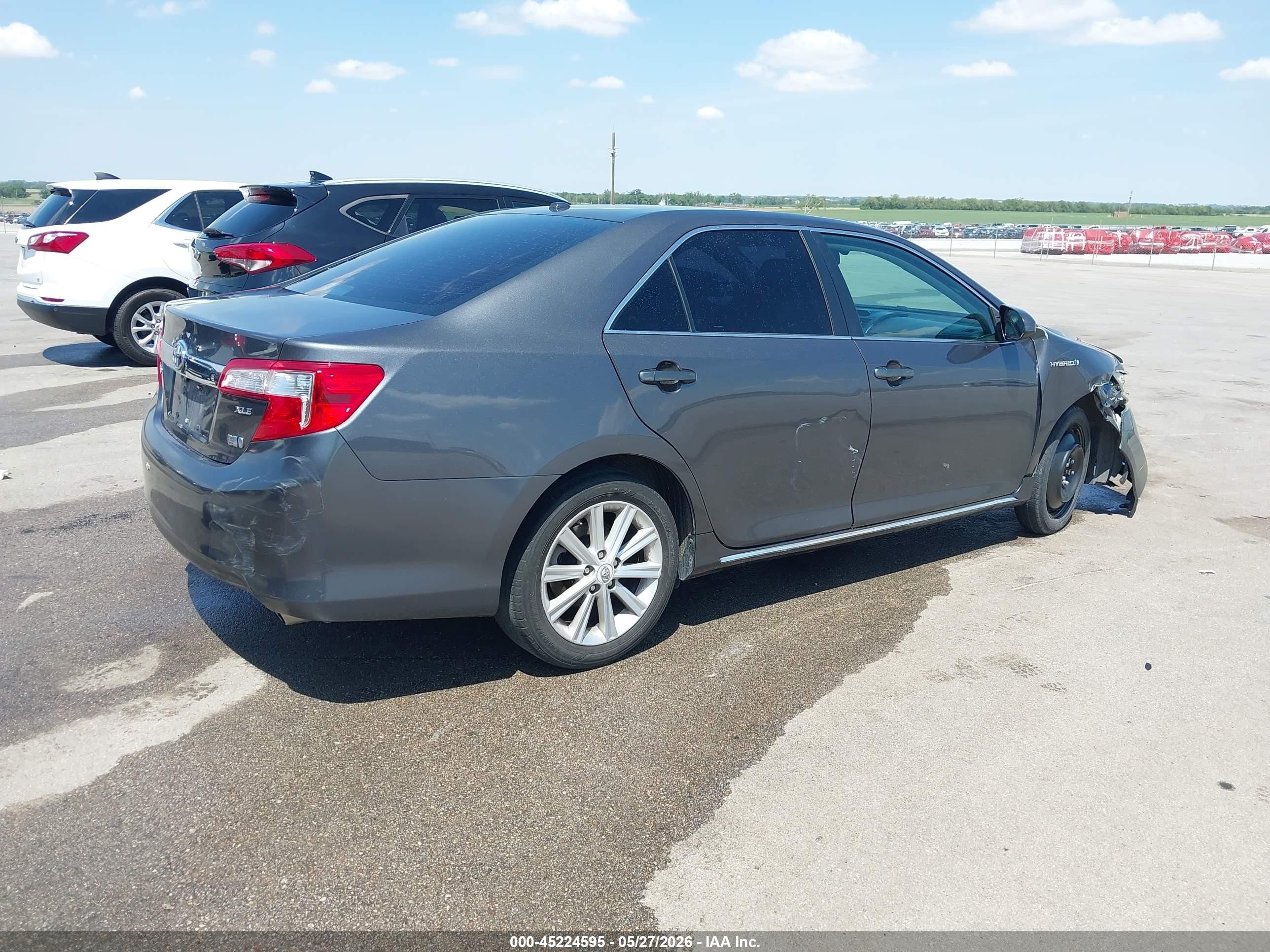 2012 Toyota Camry Hybrid Xle Gray vin: 4T1BD1FK5CU062045