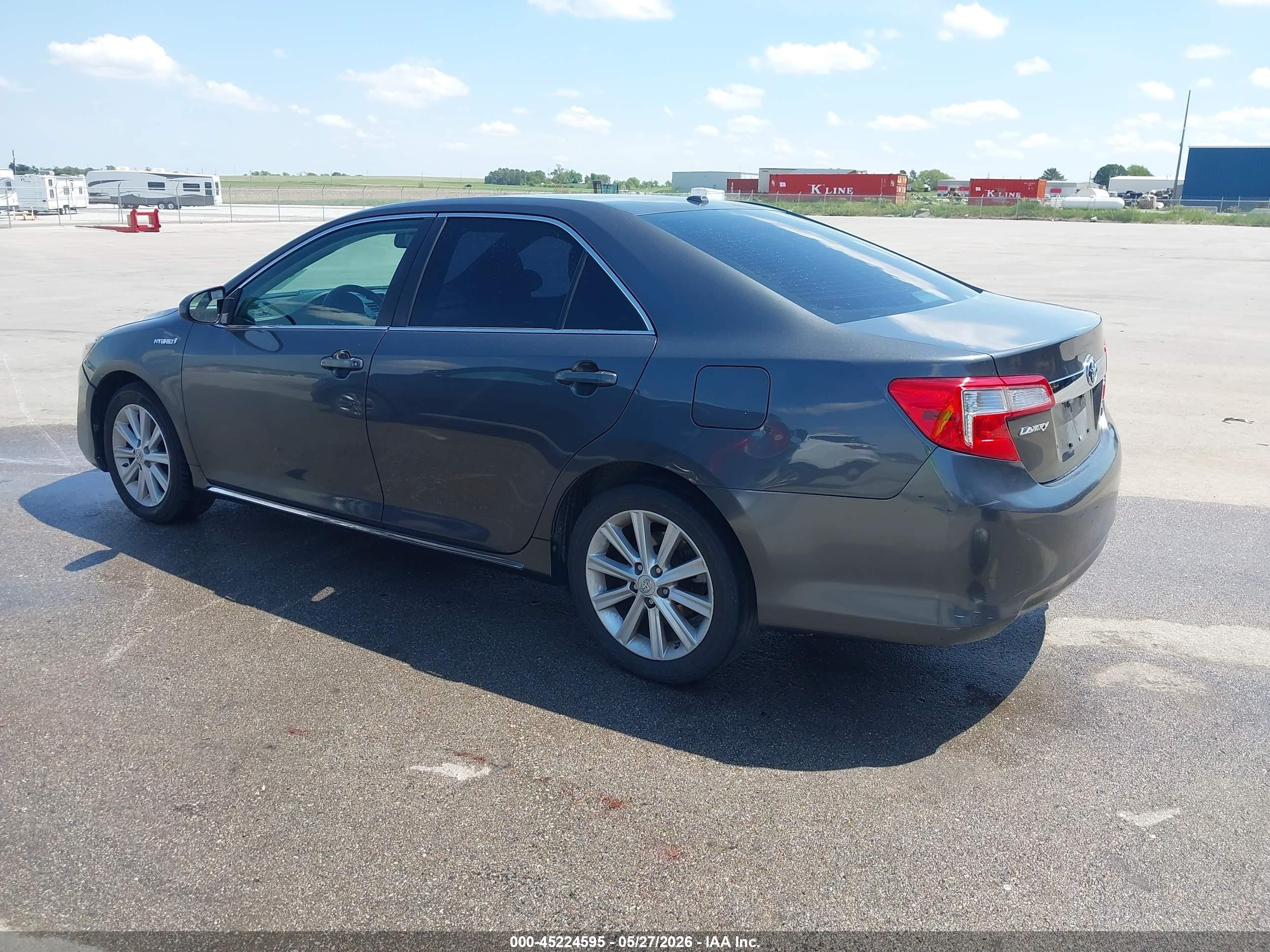 2012 Toyota Camry Hybrid Xle Gray vin: 4T1BD1FK5CU062045