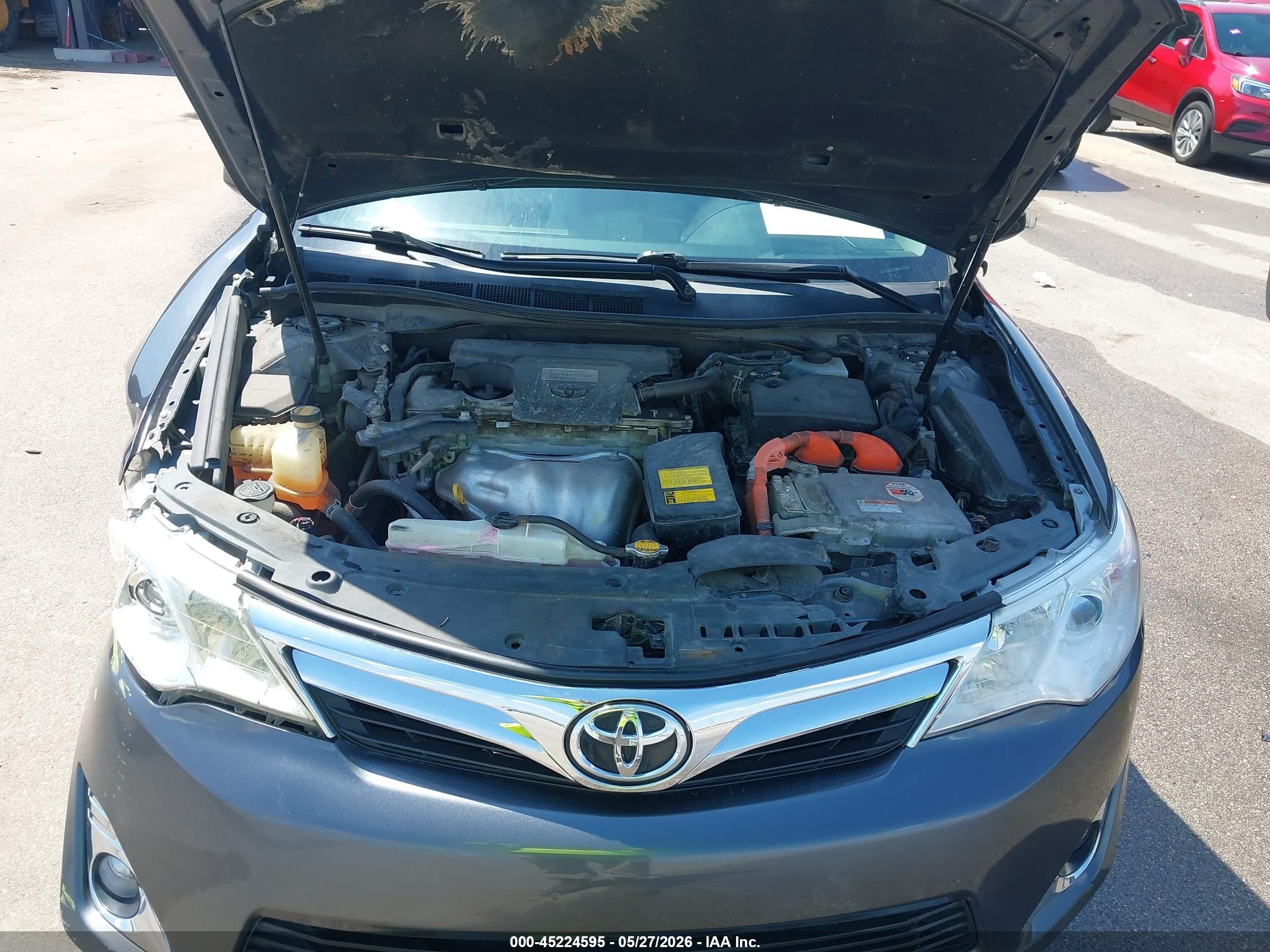 2012 Toyota Camry Hybrid Xle Gray vin: 4T1BD1FK5CU062045