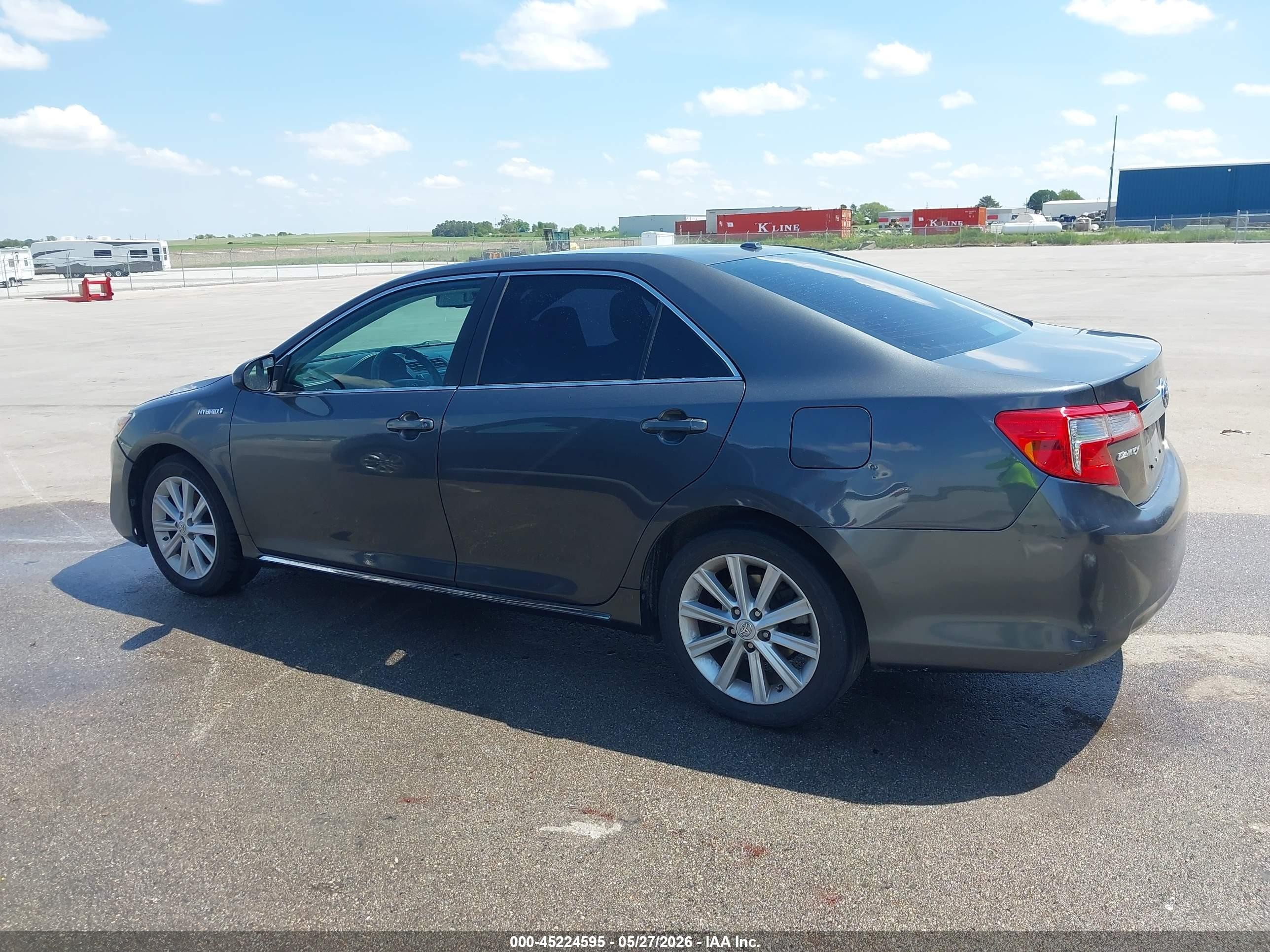 2012 Toyota Camry Hybrid Xle Gray vin: 4T1BD1FK5CU062045