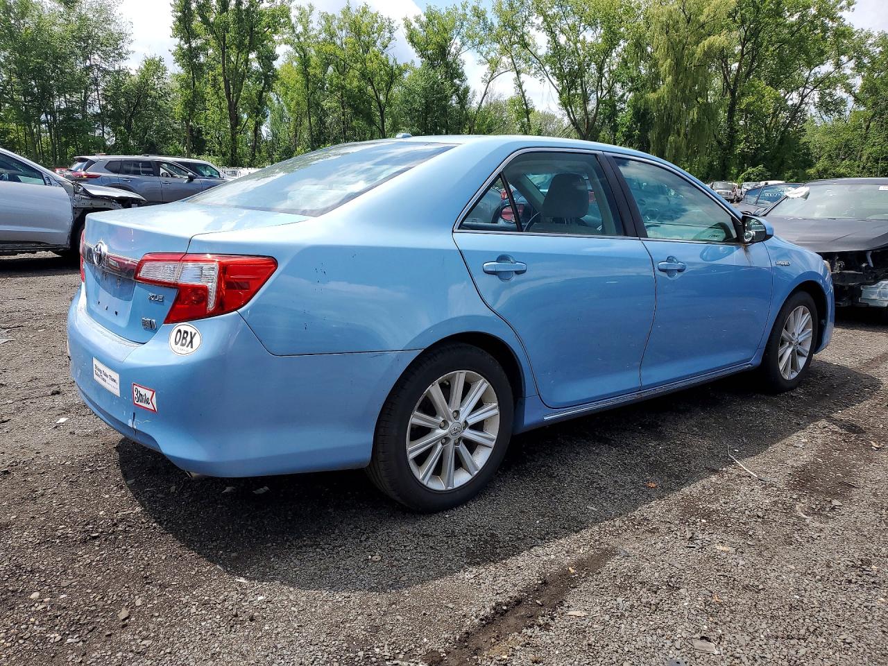 2013 Toyota Camry Hybrid Xle Blue vin: 4T1BD1FK5DU066324