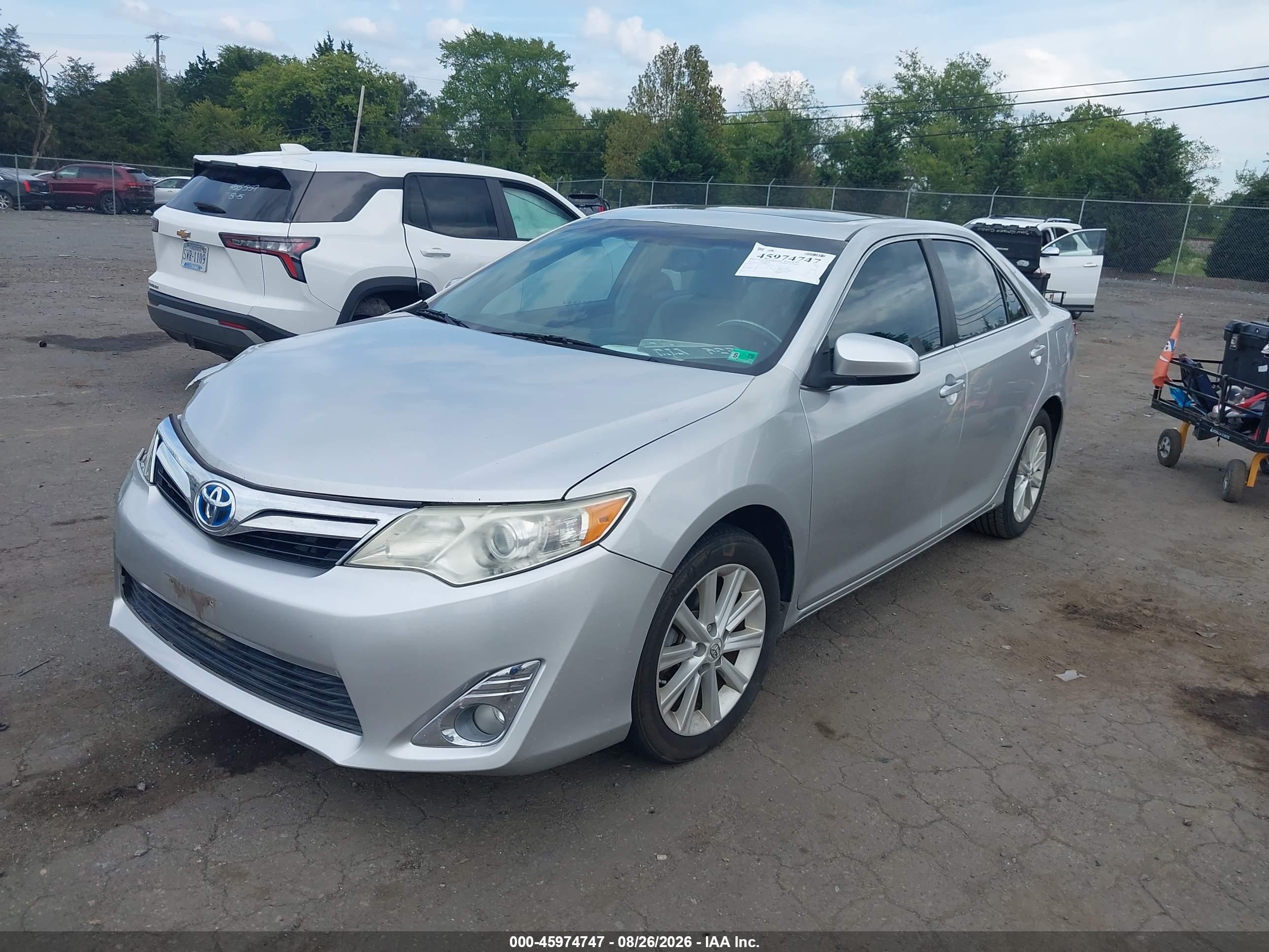 2013 Toyota Camry Hybrid Xle Silver vin: 4T1BD1FK5DU074195