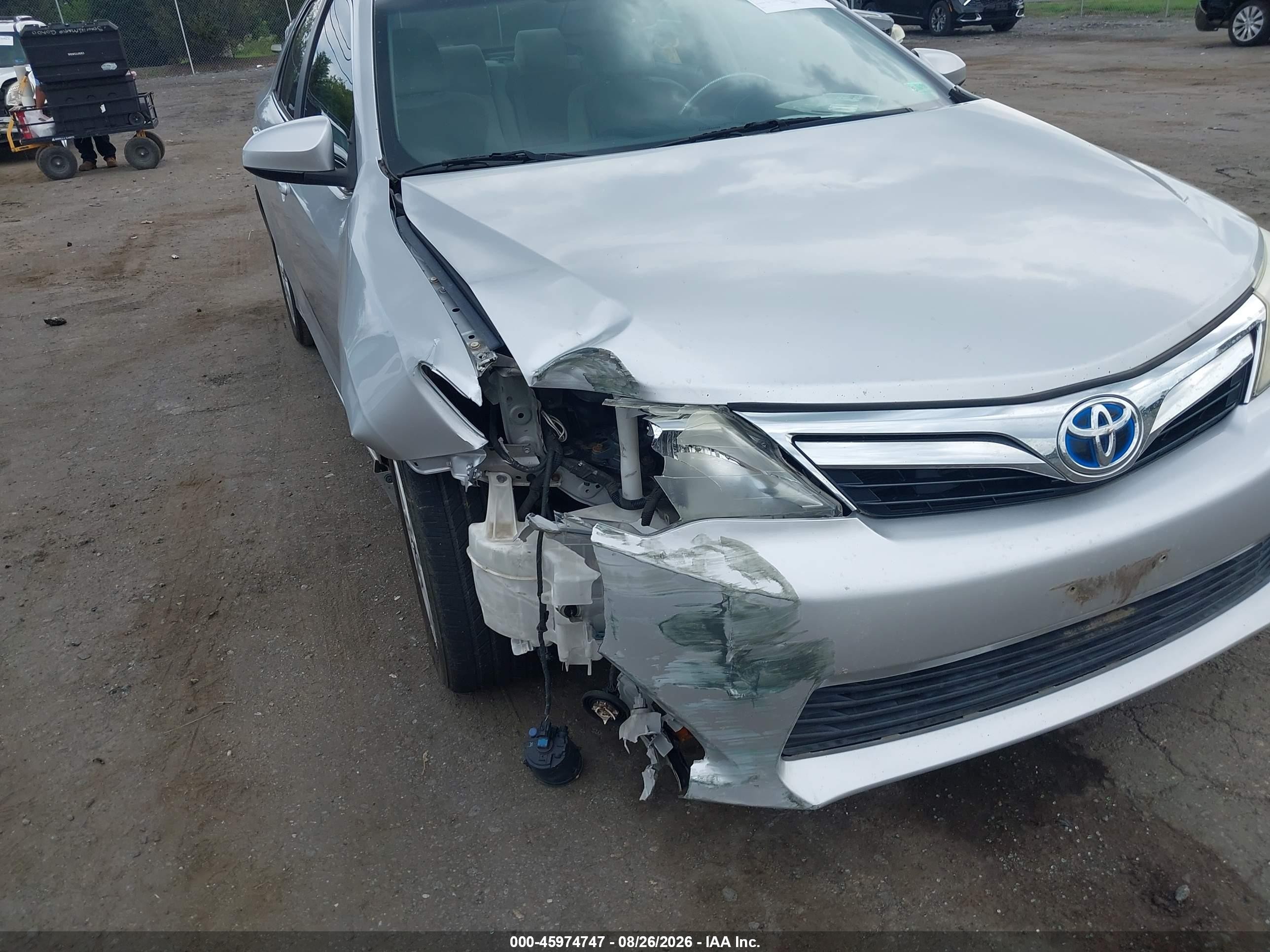 2013 Toyota Camry Hybrid Xle Silver vin: 4T1BD1FK5DU074195