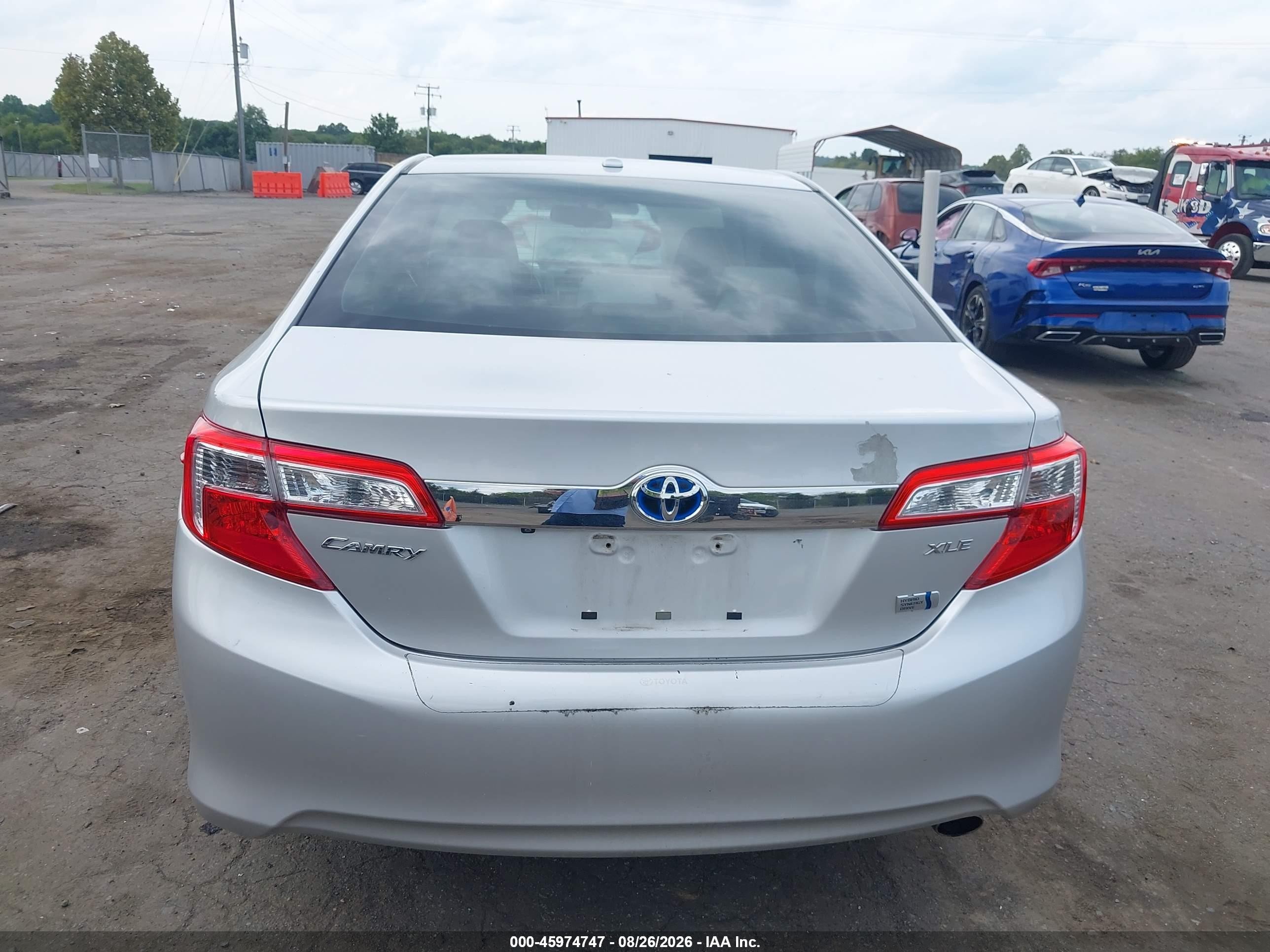 2013 Toyota Camry Hybrid Xle Silver vin: 4T1BD1FK5DU074195