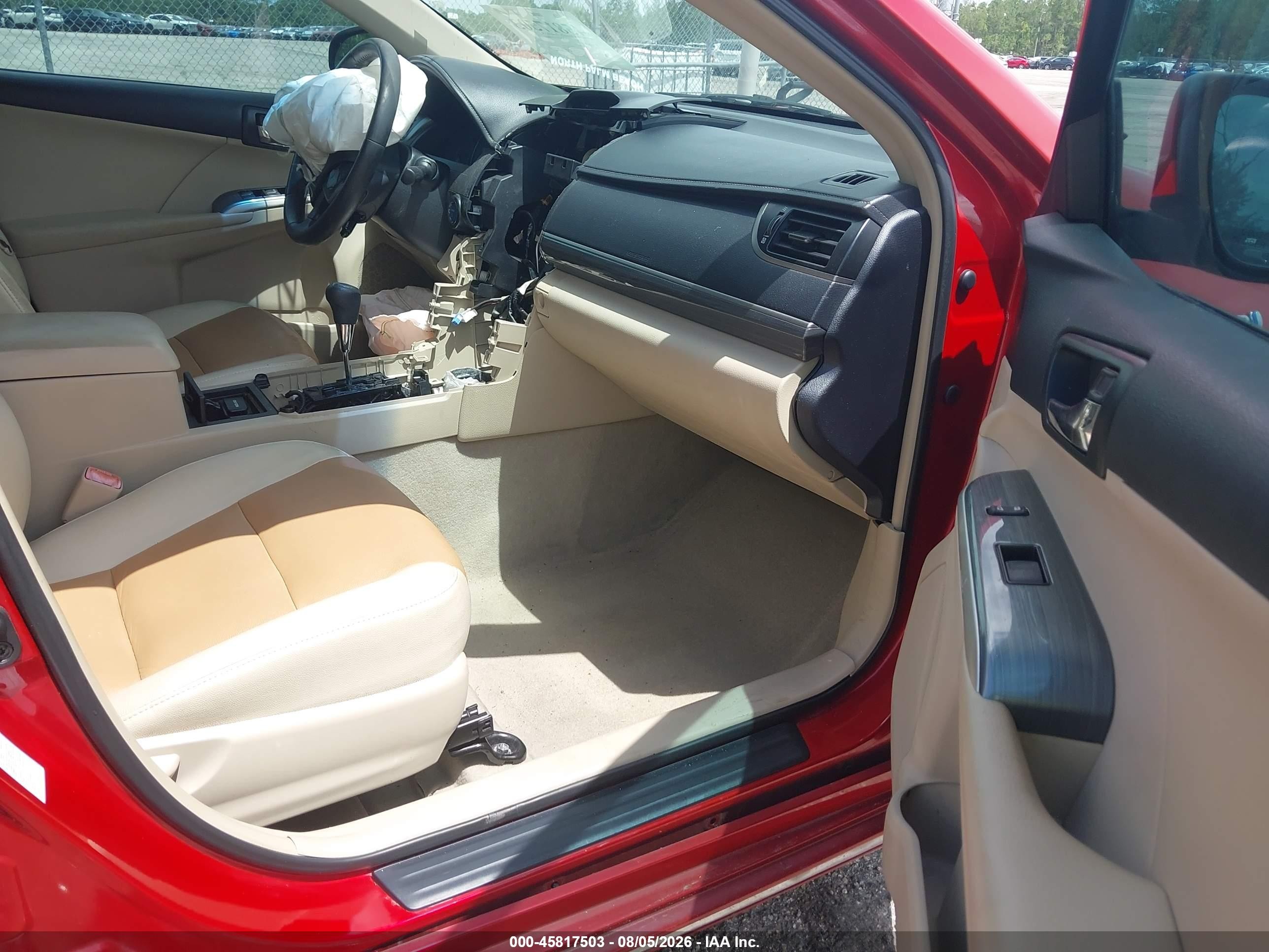2013 Toyota Camry Hybrid Xle Red vin: 4T1BD1FK5DU085536