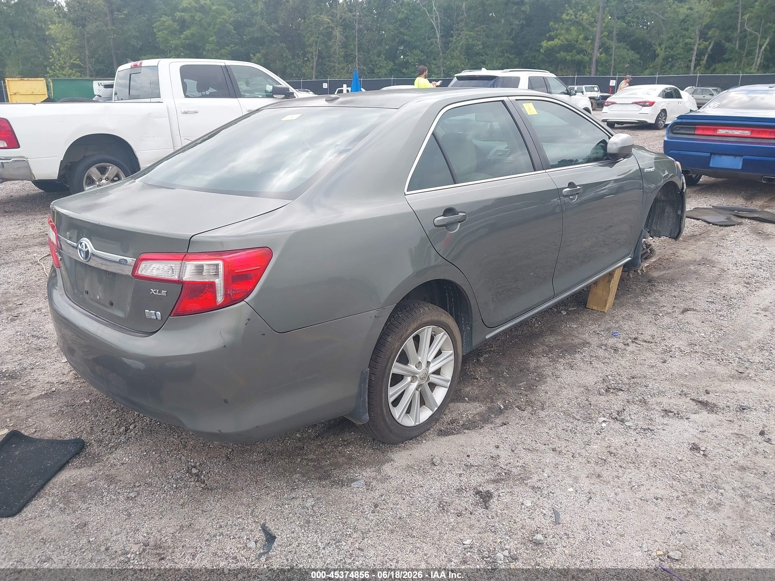2013 Toyota Camry Hybrid Xle Green vin: 4T1BD1FK5DU089148