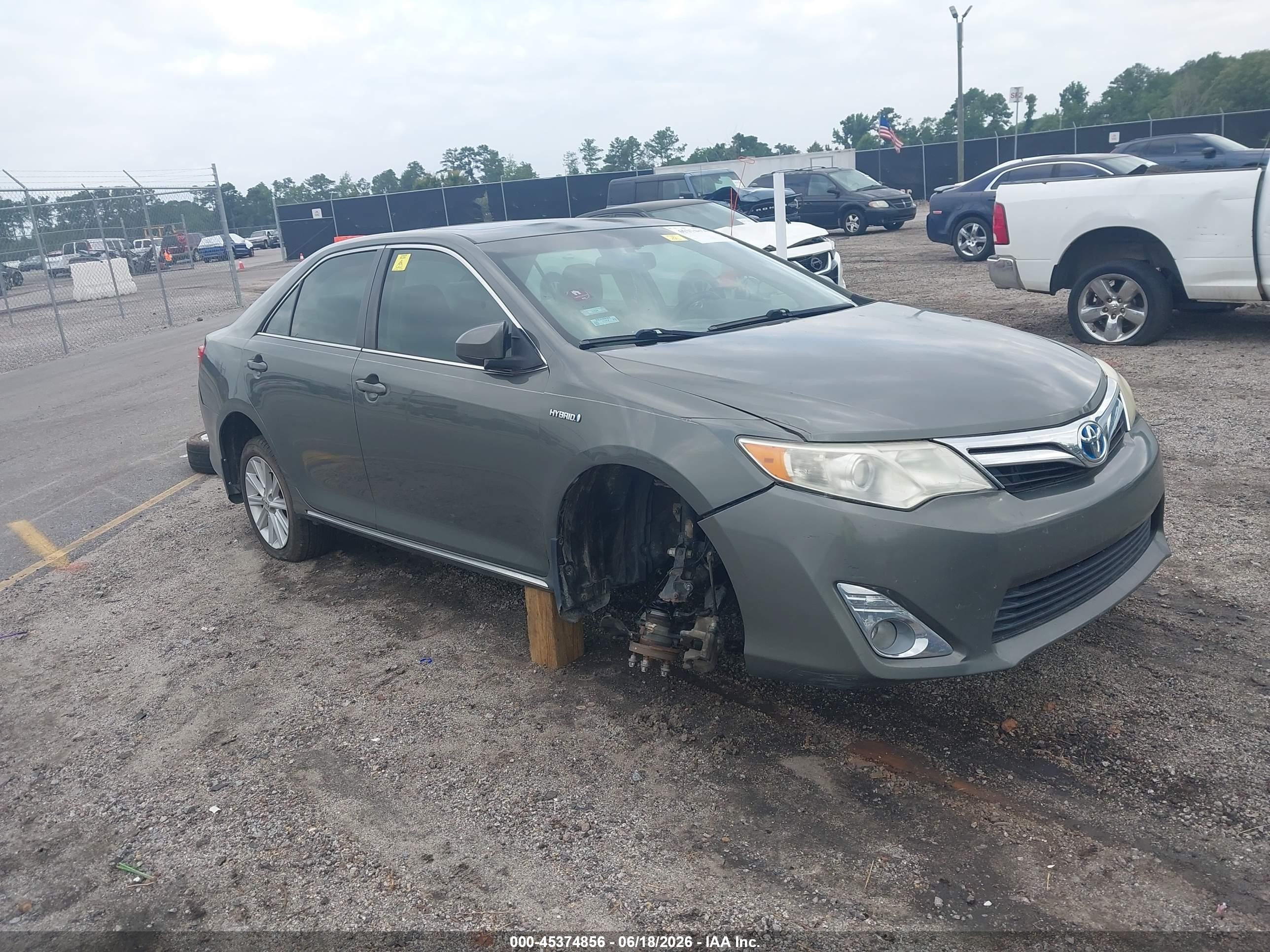 2013 Toyota Camry Hybrid Xle Green vin: 4T1BD1FK5DU089148
