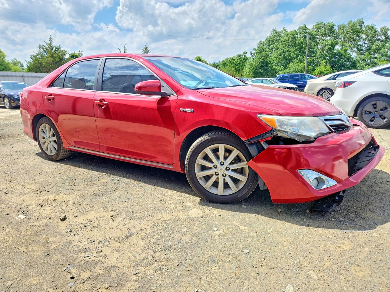 2013 Toyota Camry Hybrid Xle Red vin: 4T1BD1FK5DU091093