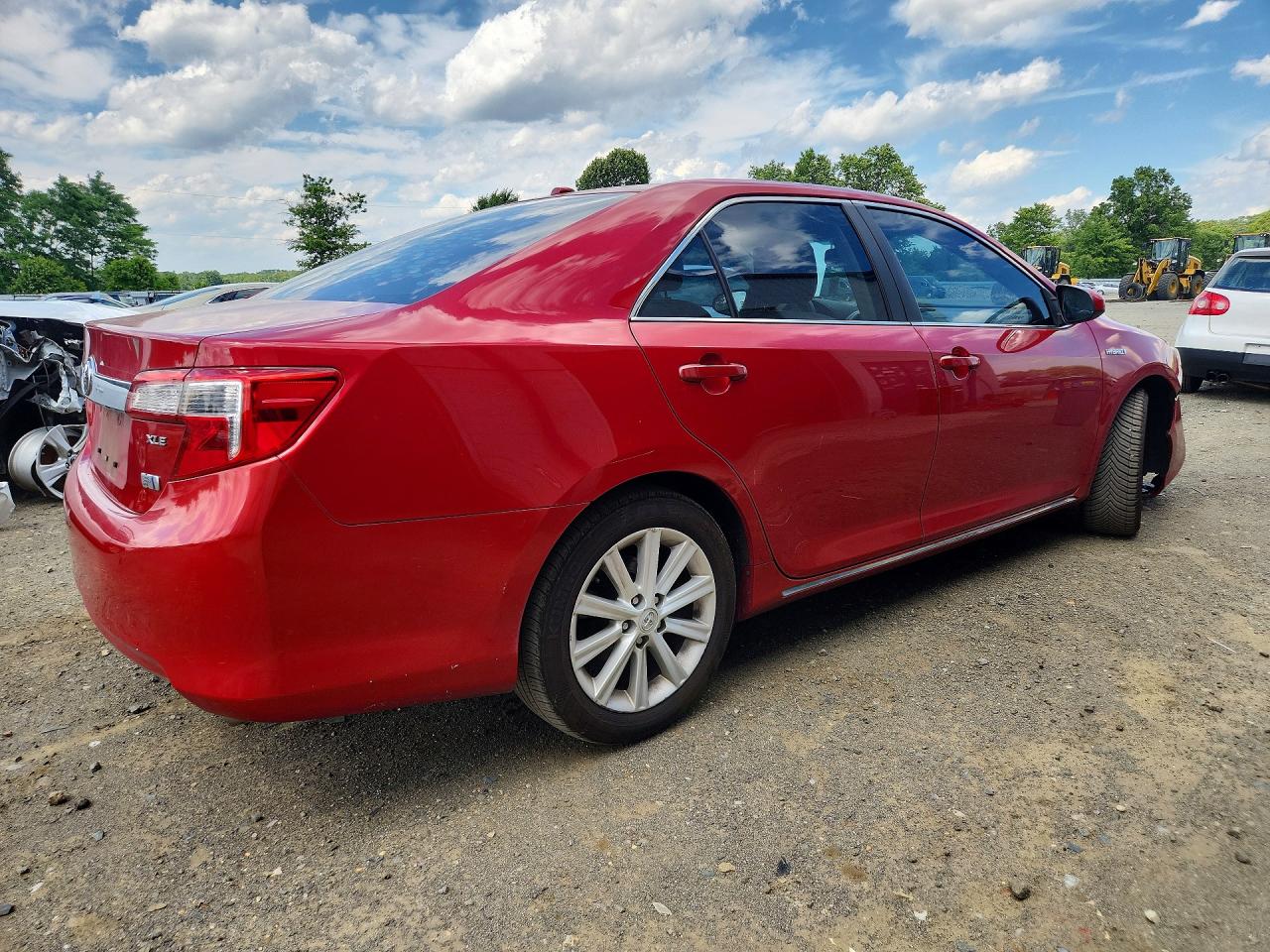 2013 Toyota Camry Hybrid Xle Red vin: 4T1BD1FK5DU091093