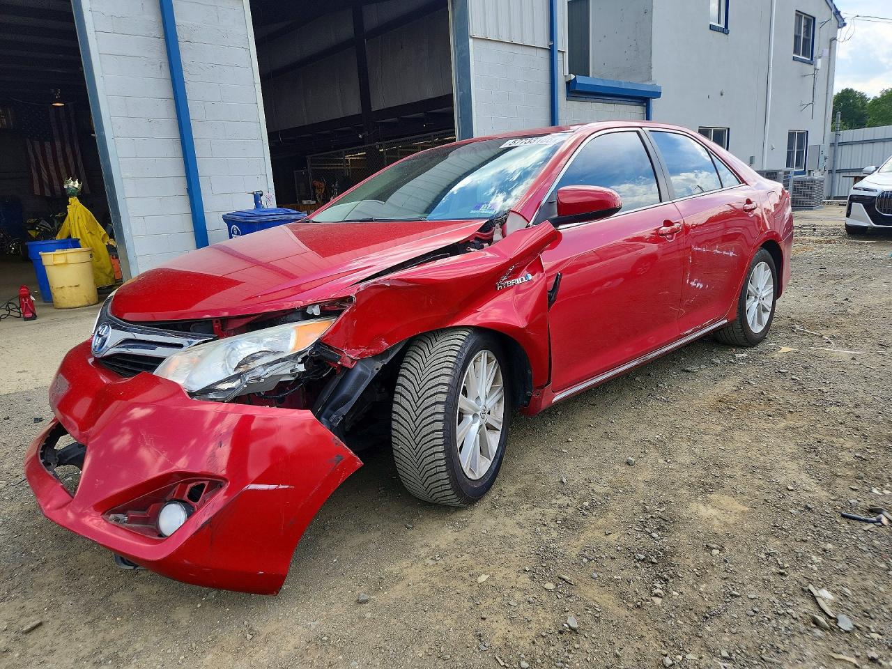 2013 Toyota Camry Hybrid Xle Red vin: 4T1BD1FK5DU091093