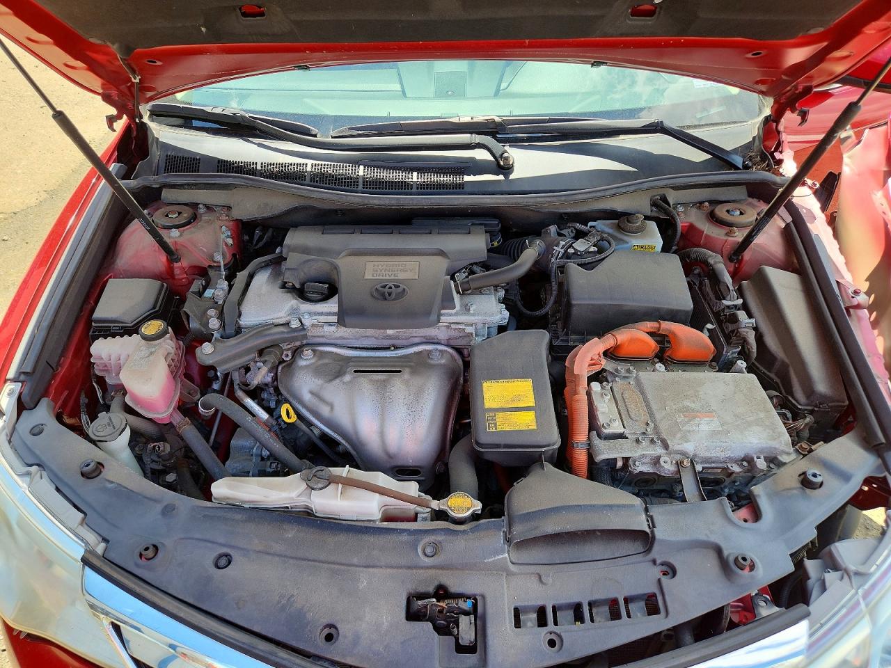 2013 Toyota Camry Hybrid Xle Red vin: 4T1BD1FK5DU091093